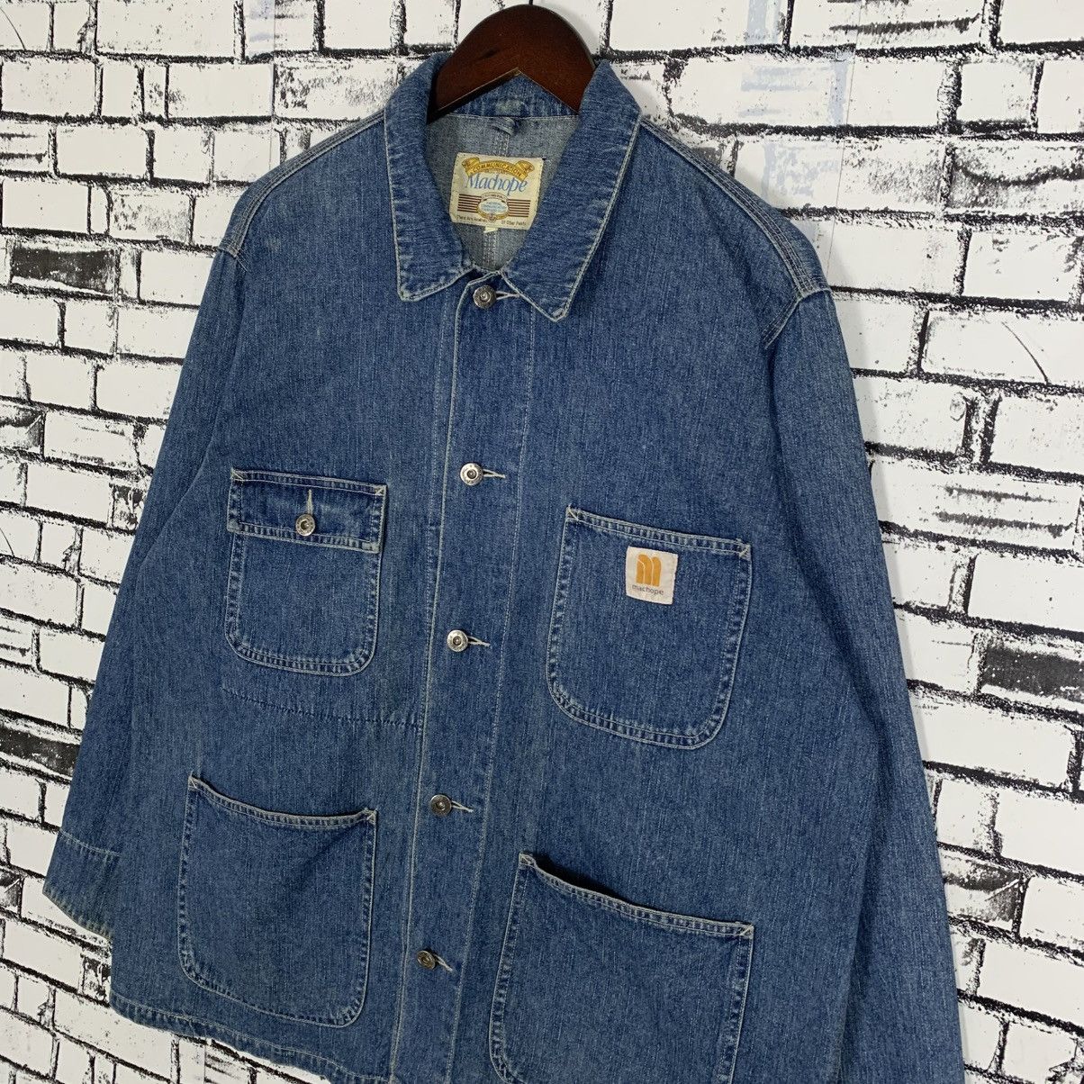 Vintage Vintage Machope Chore Denim Jacket Workers Denim Jacket Size US M / EU 48-50 / 2 - 3 Thumbnail