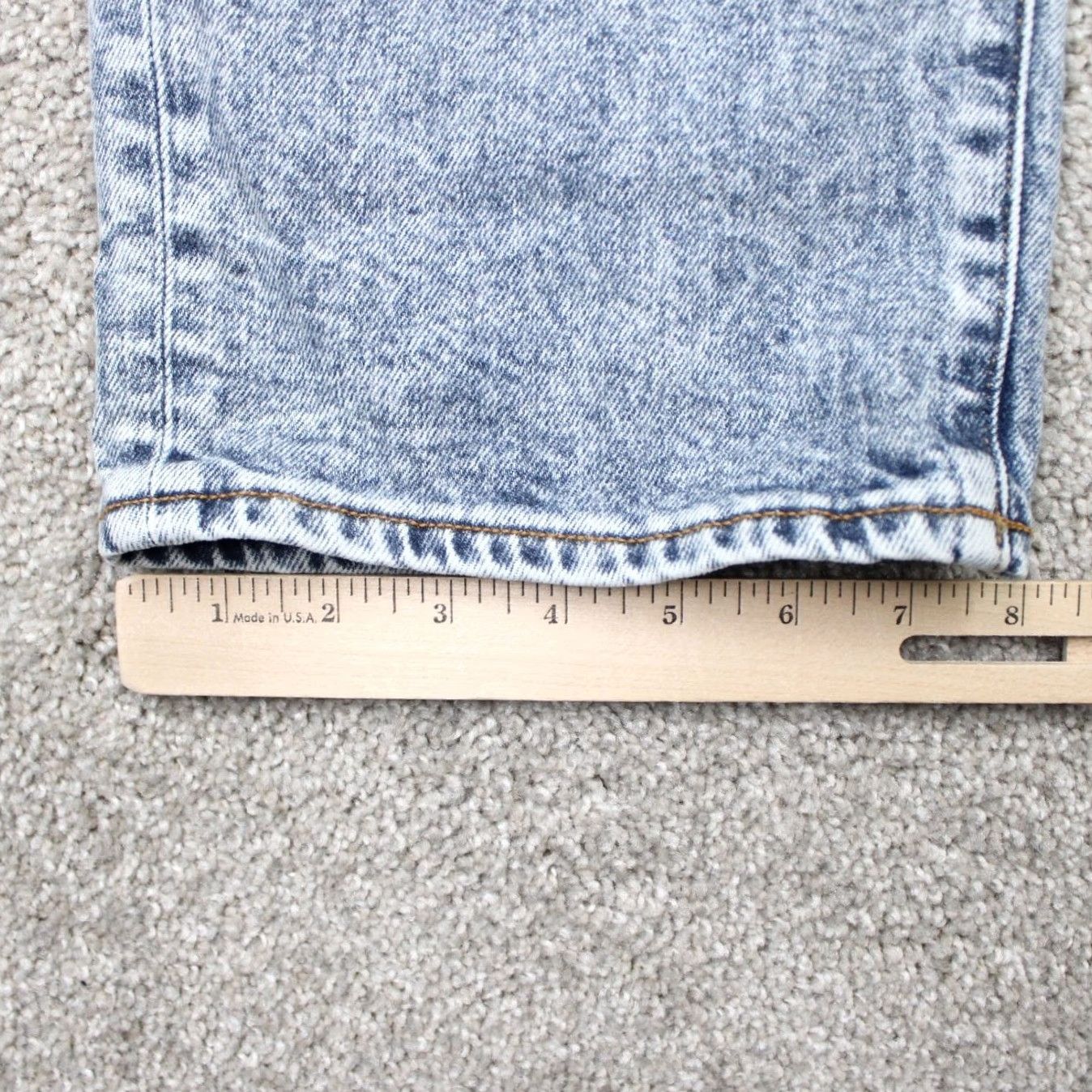 Denime Ace Rivington Jeans Mens 40x32 Blue NWT Athletic Taper Denim 5-Pocket Button Zip Size US 40 / EU 56 - 4 Thumbnail