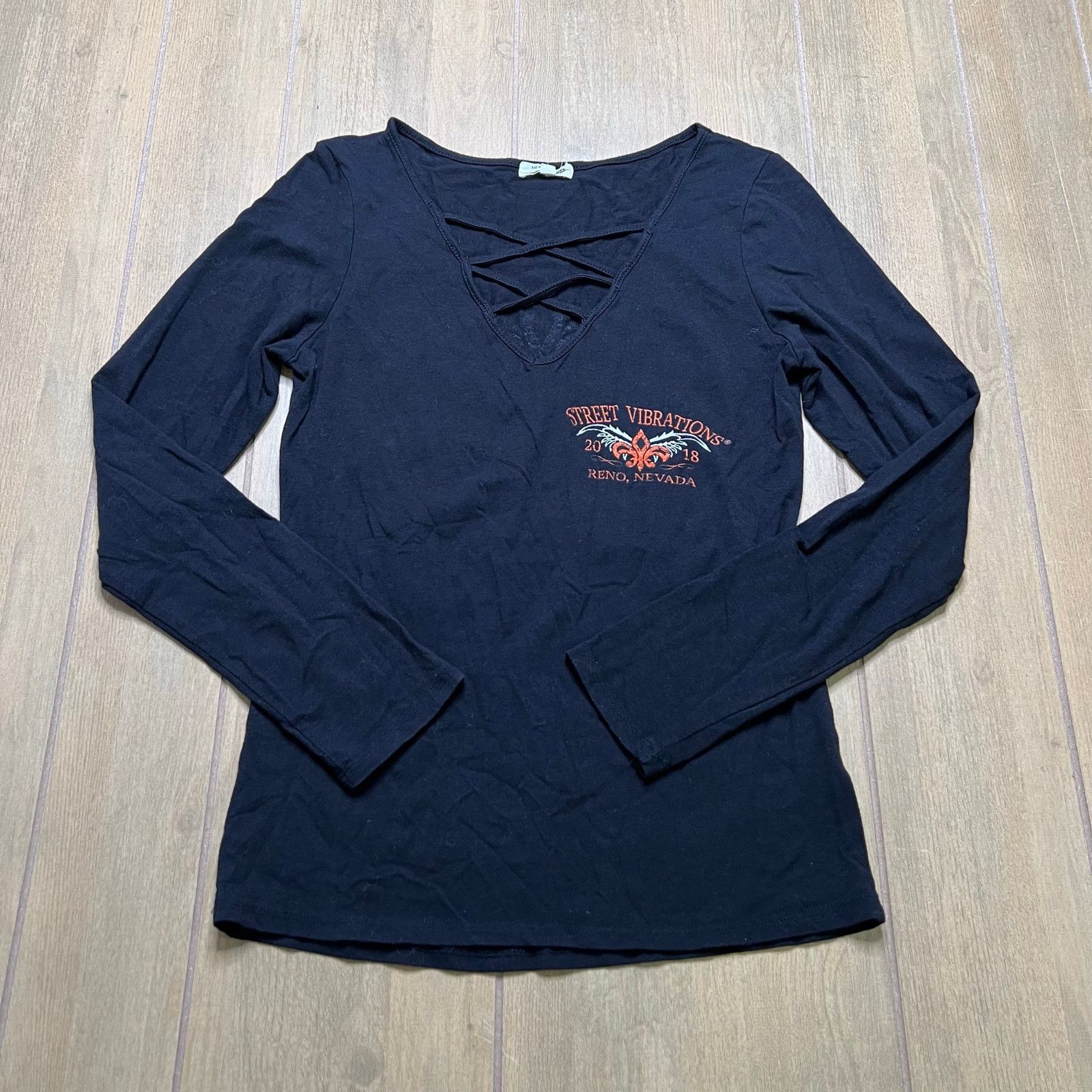 Vintage Vintage black t-shirt 24th Annual Street Vibrations Reno L Size US L / EU 52-54 / 3 - 4 Thumbnail