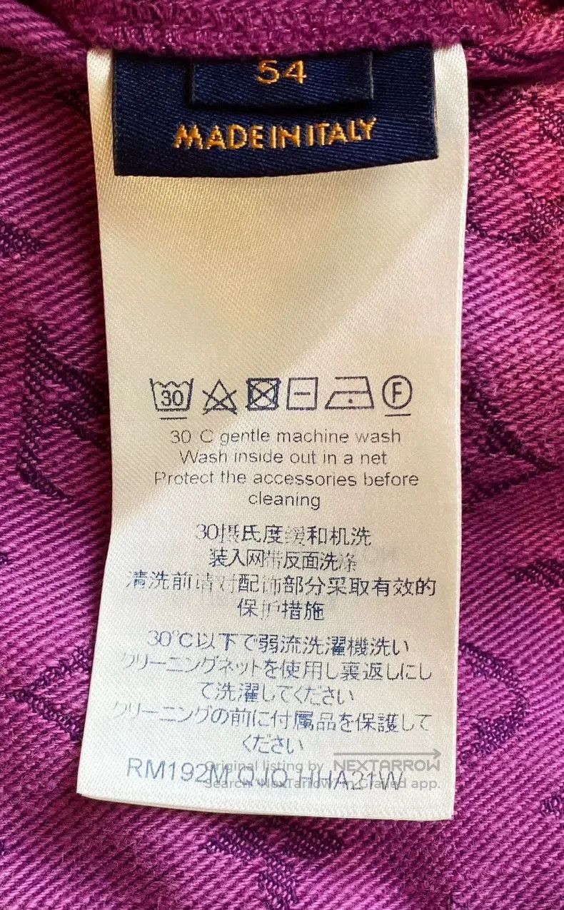 Louis Vuitton LV Purple Monogram Denim Jacket. Size US L / EU 52-54 / 3 - 6 Thumbnail
