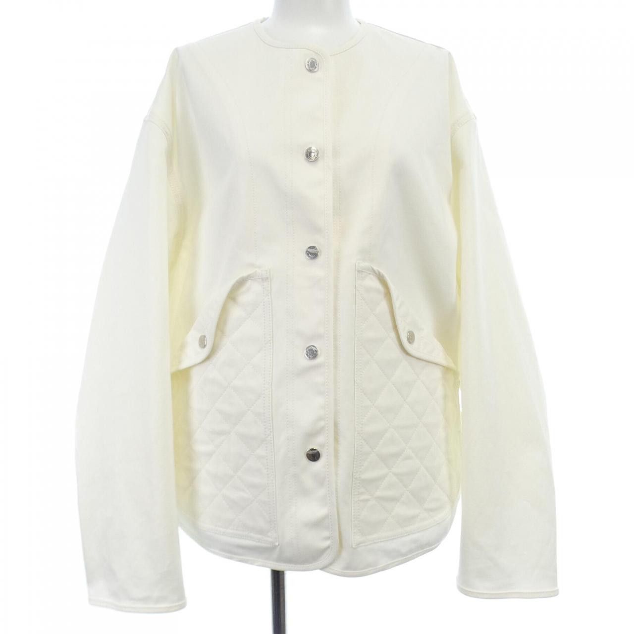 Hermes Hermes Hermes 5E0163DQ Collarless Jacket Cotton Outerwear DUTY FREE for USA Size ONE SIZE - 1 Thumbnail