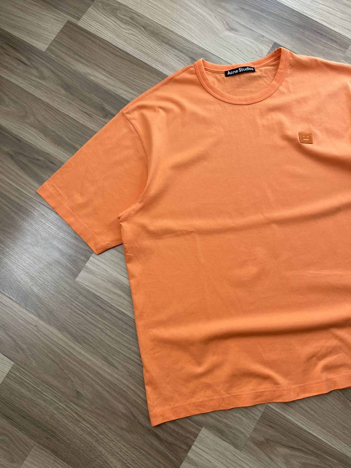 Acne Studios Acne Studios Orange Patch Cotton T-Shirt Size US L / EU 52-54 / 3 - 2 Thumbnail