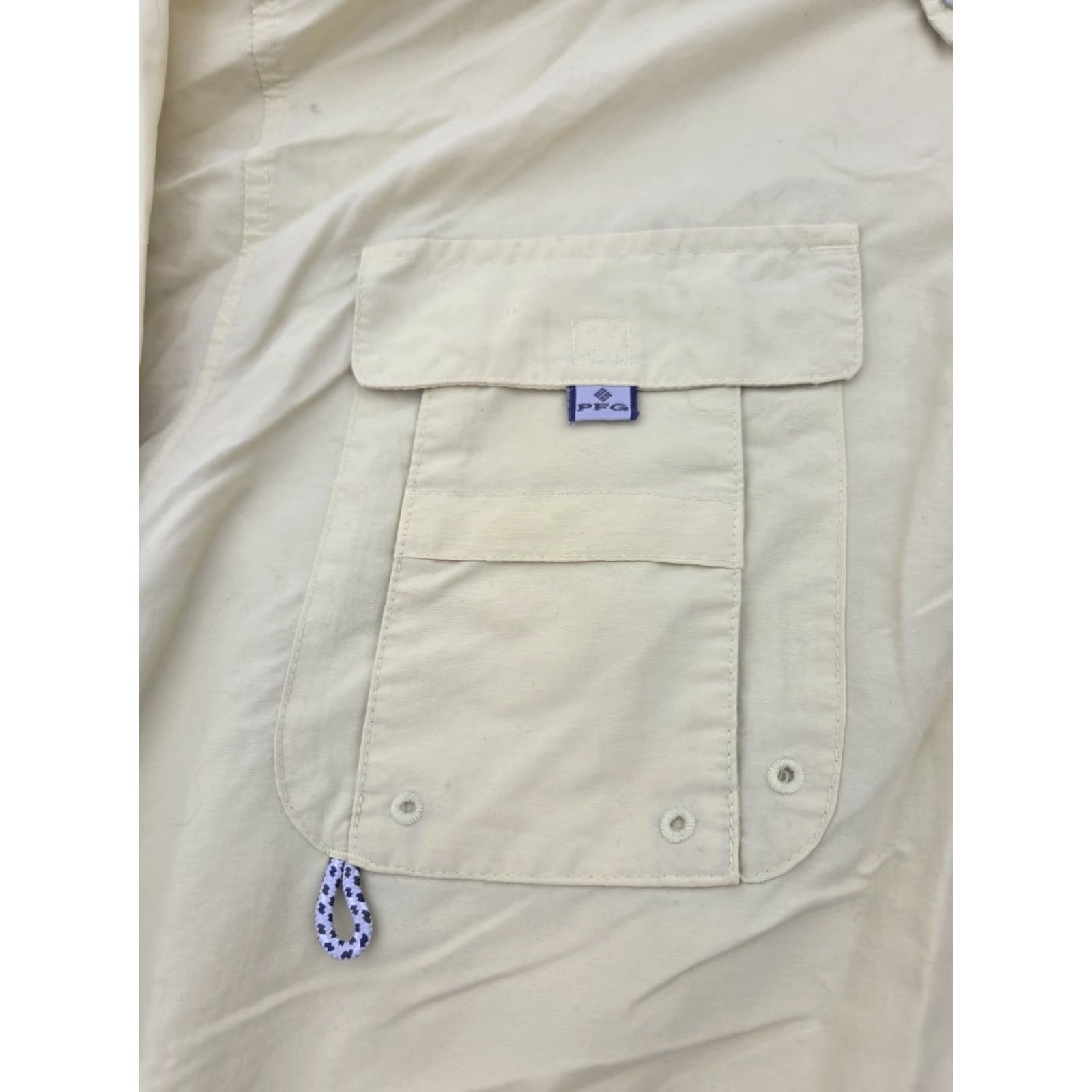 Vintage VINTAGE Columbia PFG Fishing Shirt Mens XL Yellow Long Sleeve Button-Up Omnishade breathable pocketed Size US XL / EU 56 / 4 - 3 Thumbnail