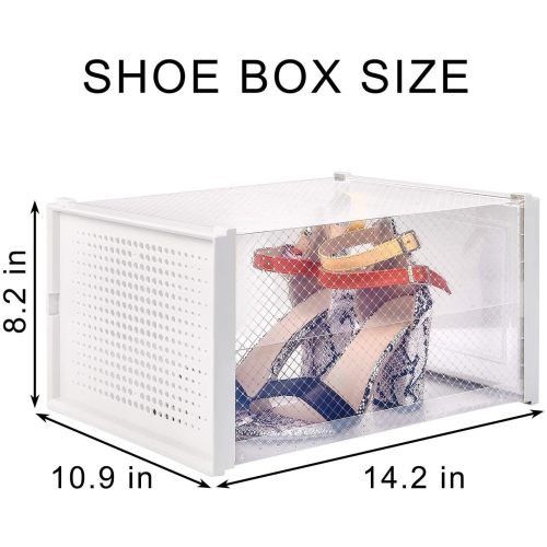 Designer × Homemade Storage Shoe Box; Foldable Clear Sneaker Display Box; Stacka Size US L / EU 52-54 / 3 - 4 Thumbnail