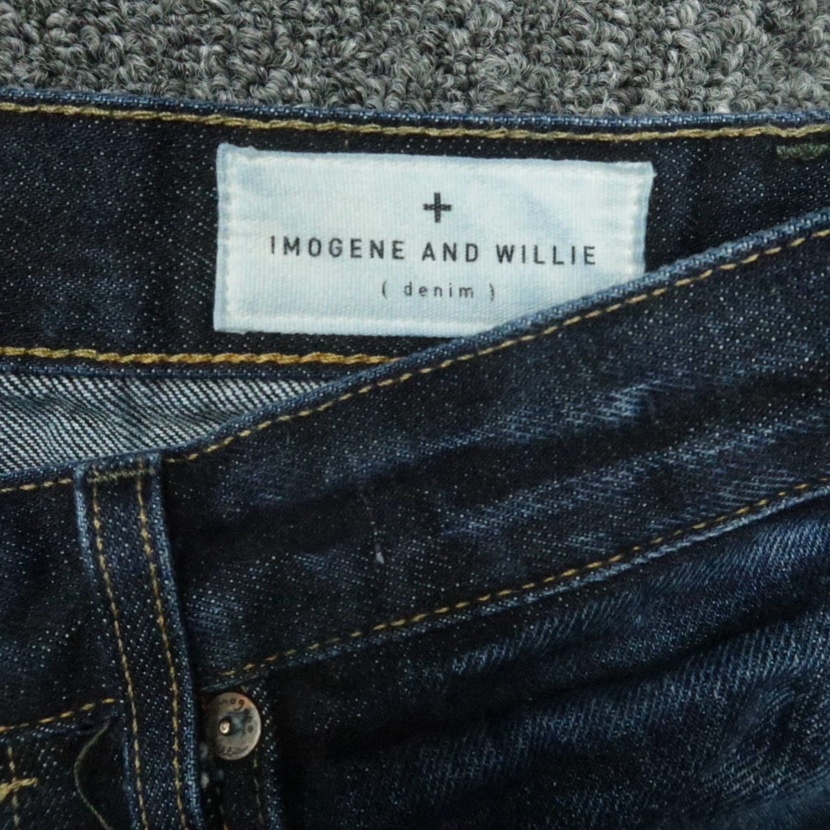 Imogene + Willie Imogene And Willie Barton Jeans Slim Straight 5-Pocket Denim Mens 29x29 Blue XS? Size US 29 - 4 Thumbnail