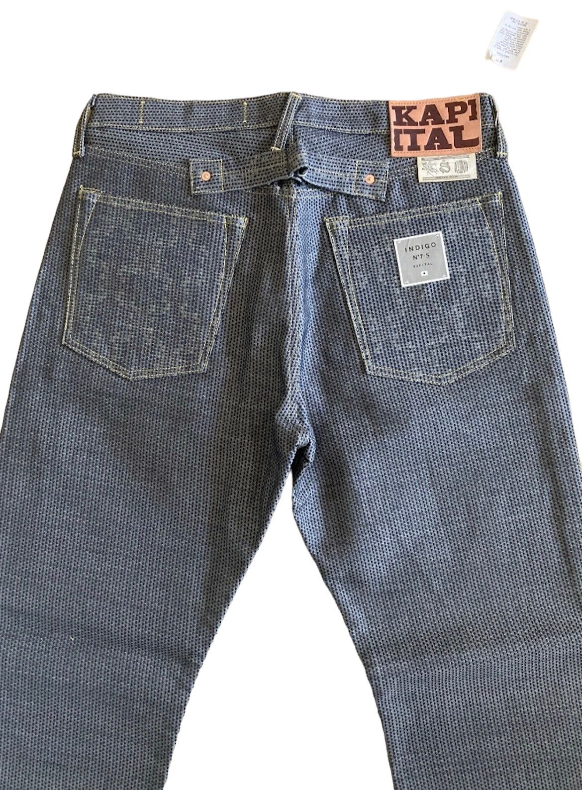 Kapital × Kapital Kountry Kapital Century Denim Indigo No 7S 5p Monkey Cisco- Stone Size US 34 / EU 50 - 3 Thumbnail