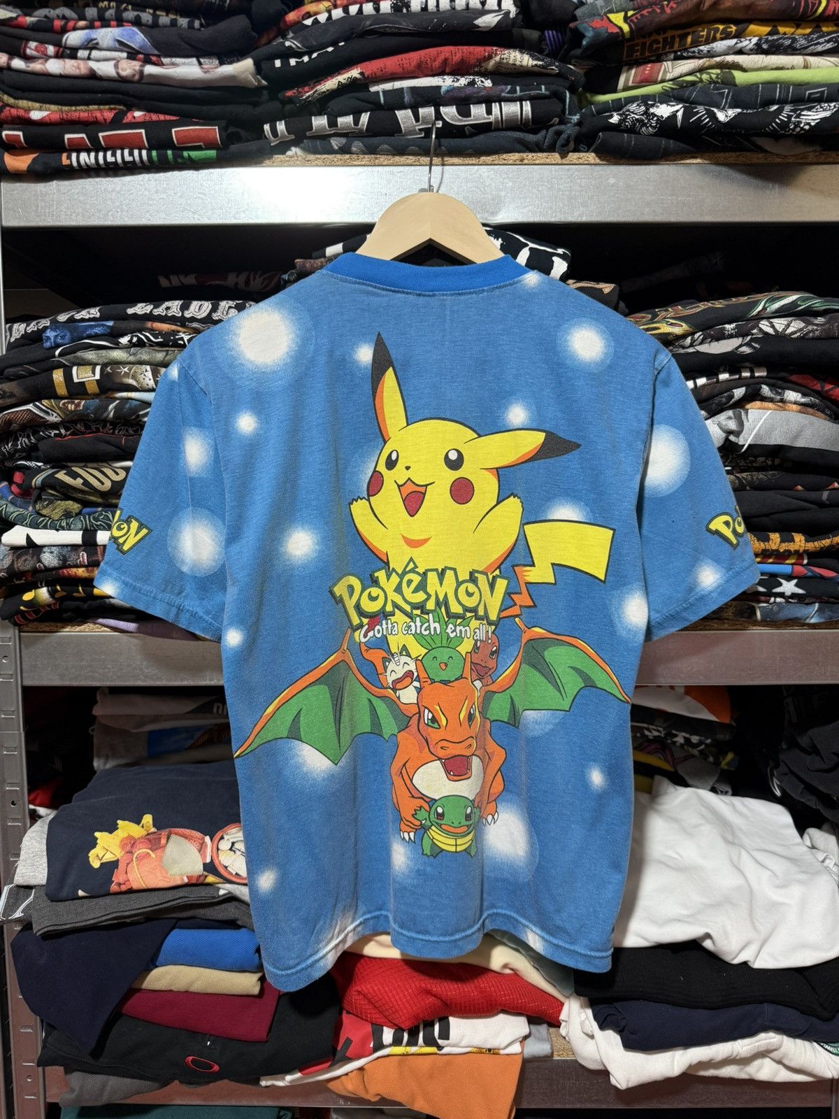 Pokemon Vintage 90’s AOP Pokemon Cartoon Network T-Shirt Y2K Hype Size US S / EU 44-46 / 1 - 2 Thumbnail