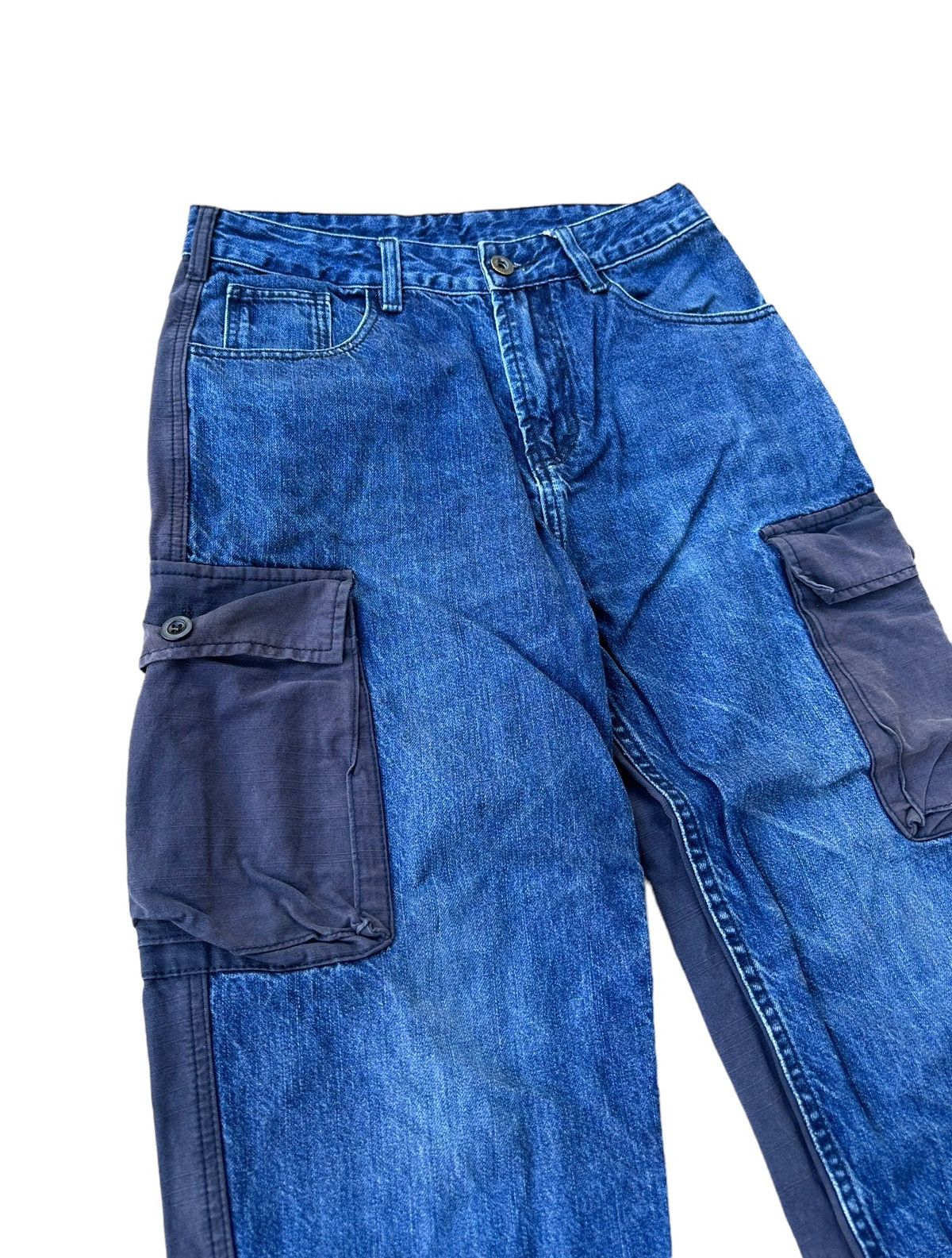 Japanese Brand San U cargo denim jeans Size US 28 / EU 44 - 4 Thumbnail
