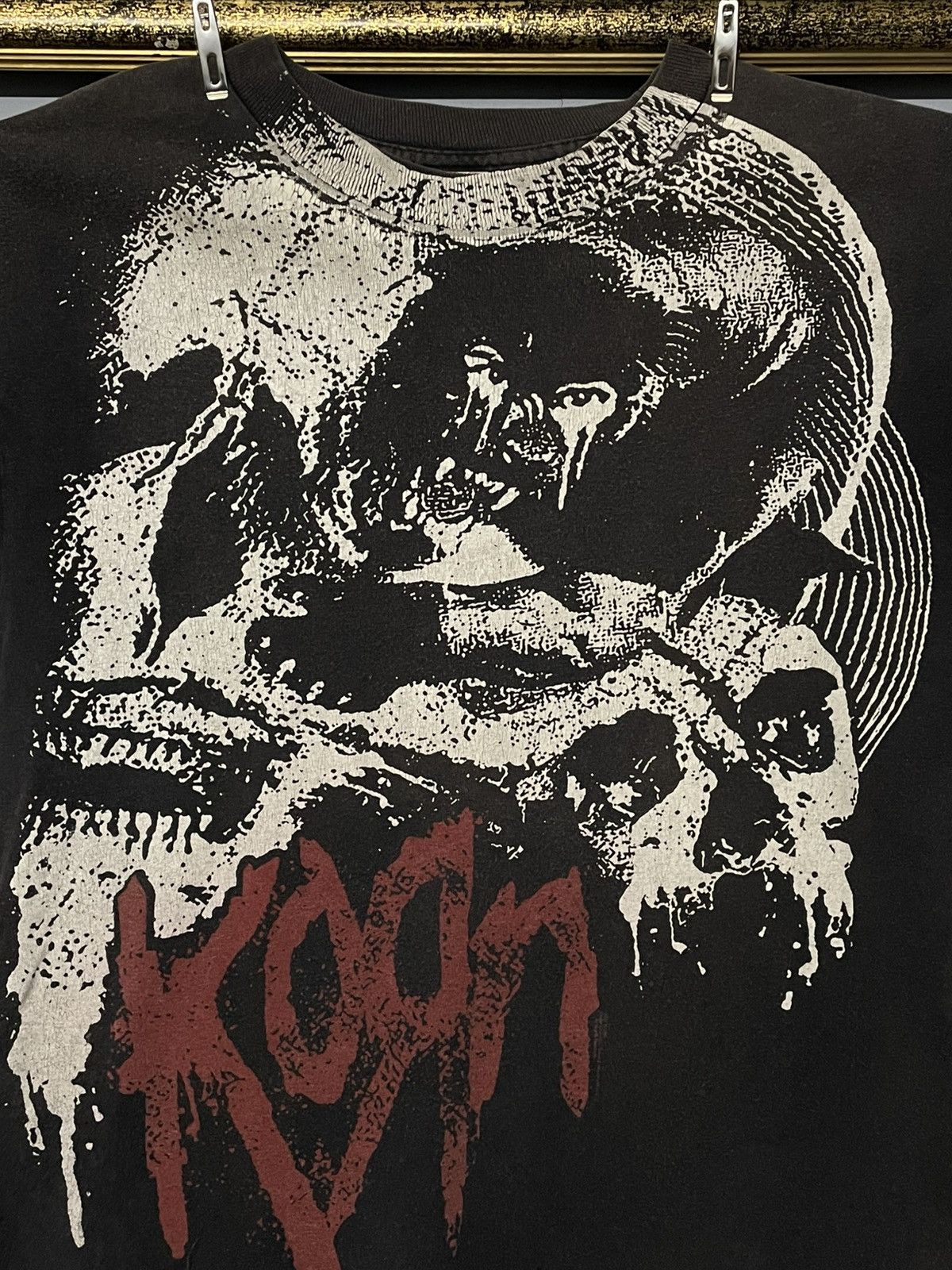 Vintage Vintage Korn Metal Og Illustration Skull Trash Sunfaded Tee Size US M / EU 48-50 / 2 - 4 Thumbnail