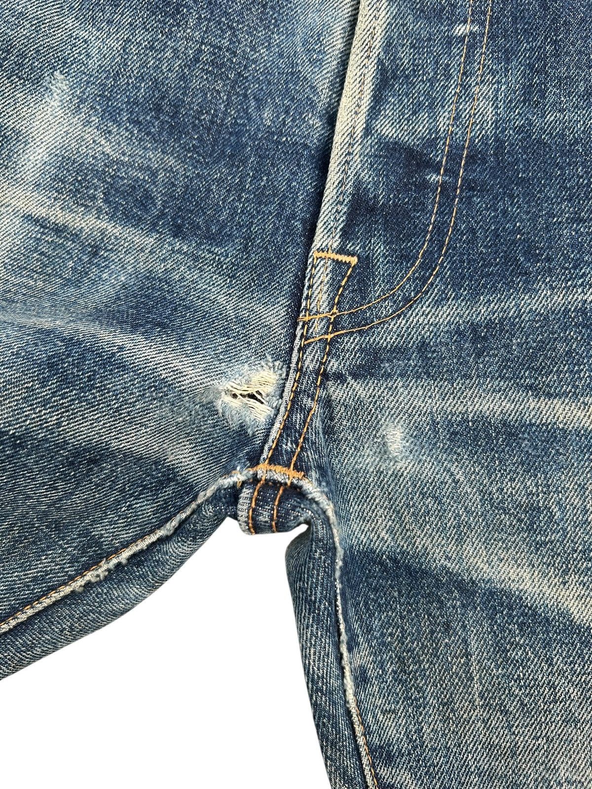 Kapital Thrashed Vintage Studio Dartisan Selvedge Denim Jeans Size US 31 - 10 Thumbnail