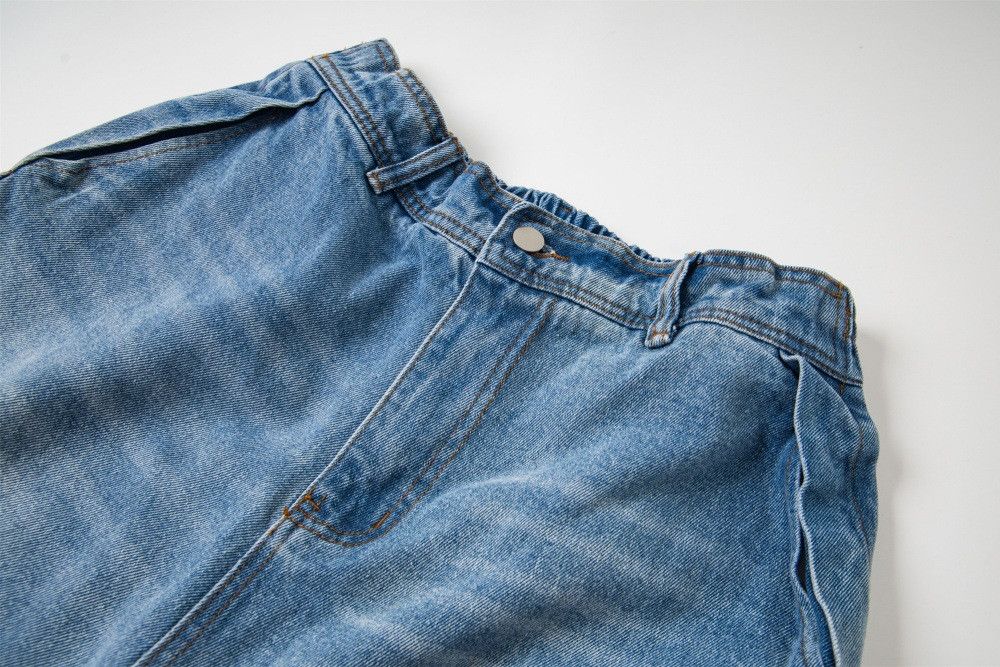 Jean Men's vintage washed distressed loose straight jeans Size US 32 / EU 48 - 4 Thumbnail