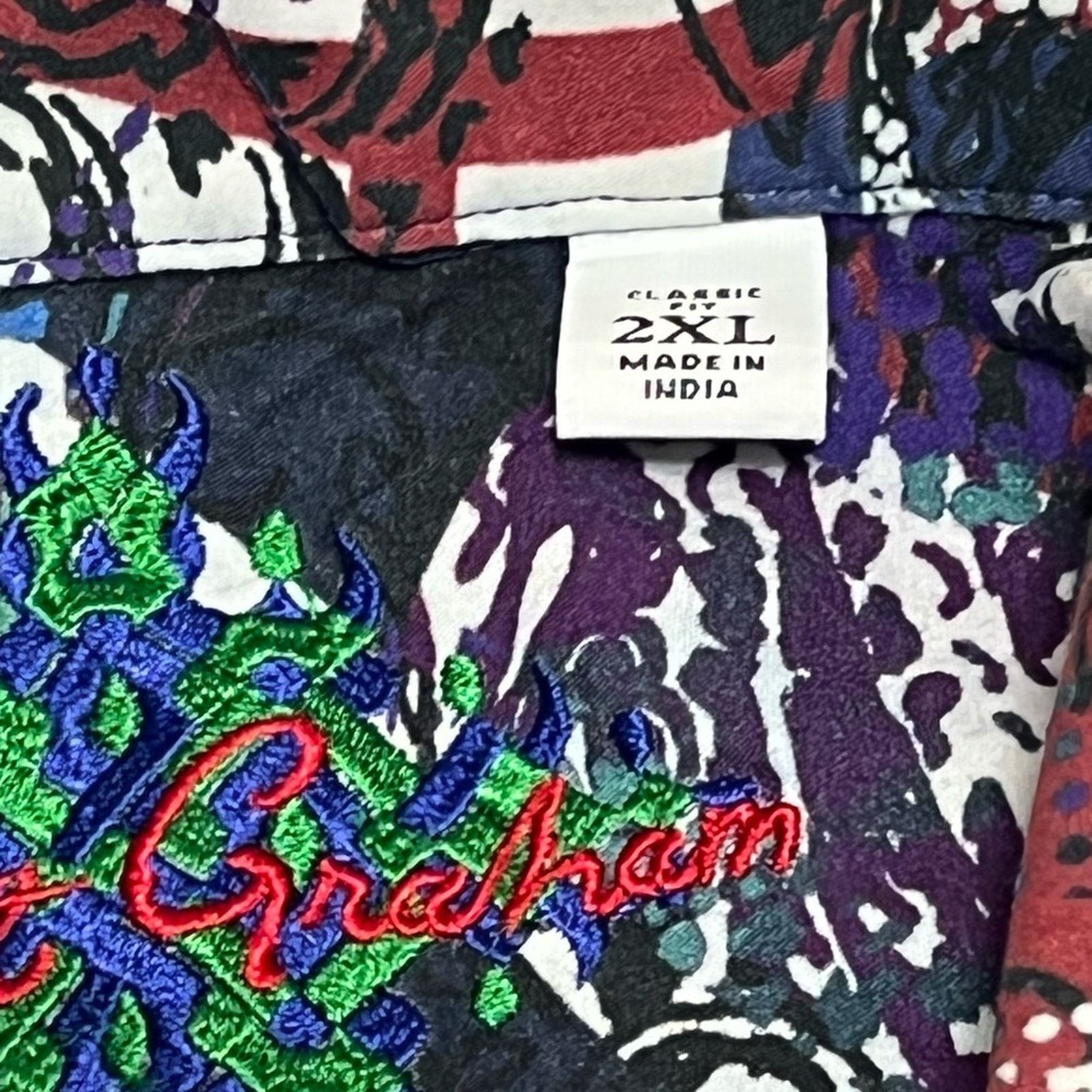 Robert Graham $198 Robert Graham Bassett L/S Blue Button Up Shirt Mens XXL Size US XXL / EU 58 / 5 - 5 Thumbnail
