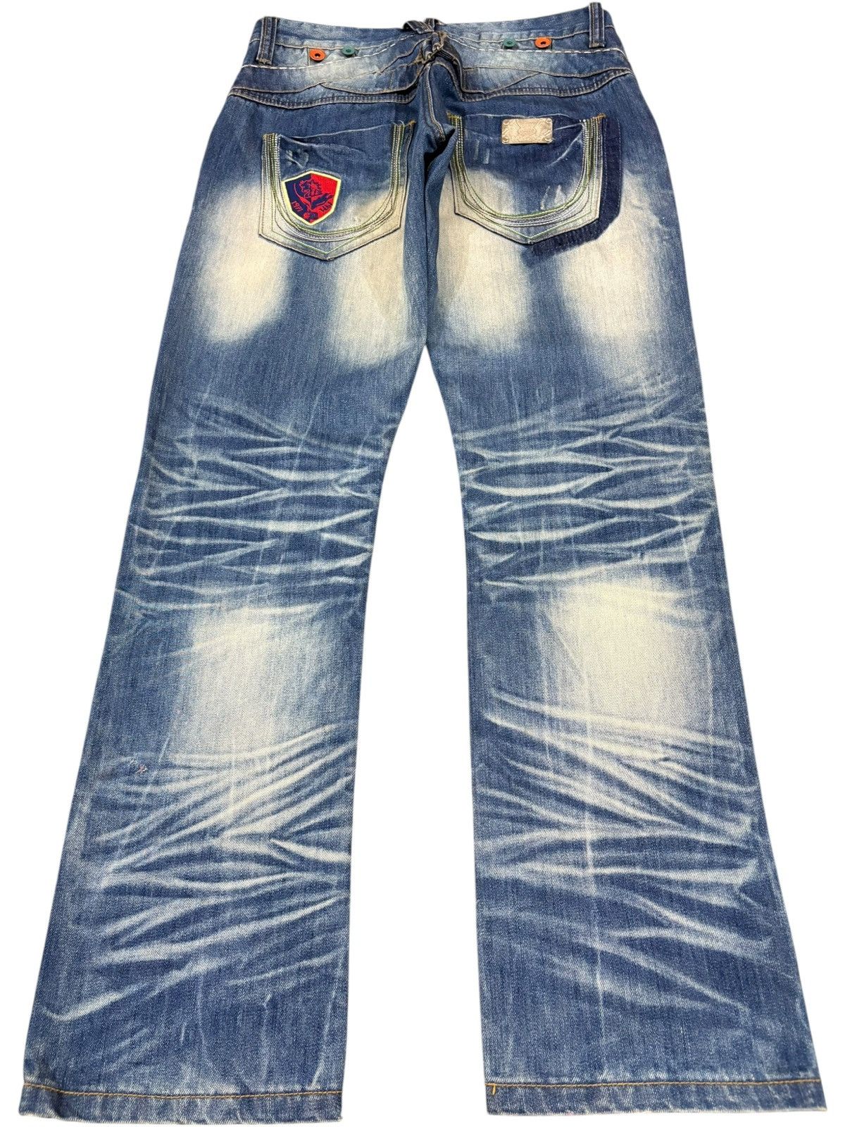 Japanese Brand Vintage Japanese Buckle Back Suspenders Rusty Loose Jeans Size US 30 / EU 46 - 2 Thumbnail