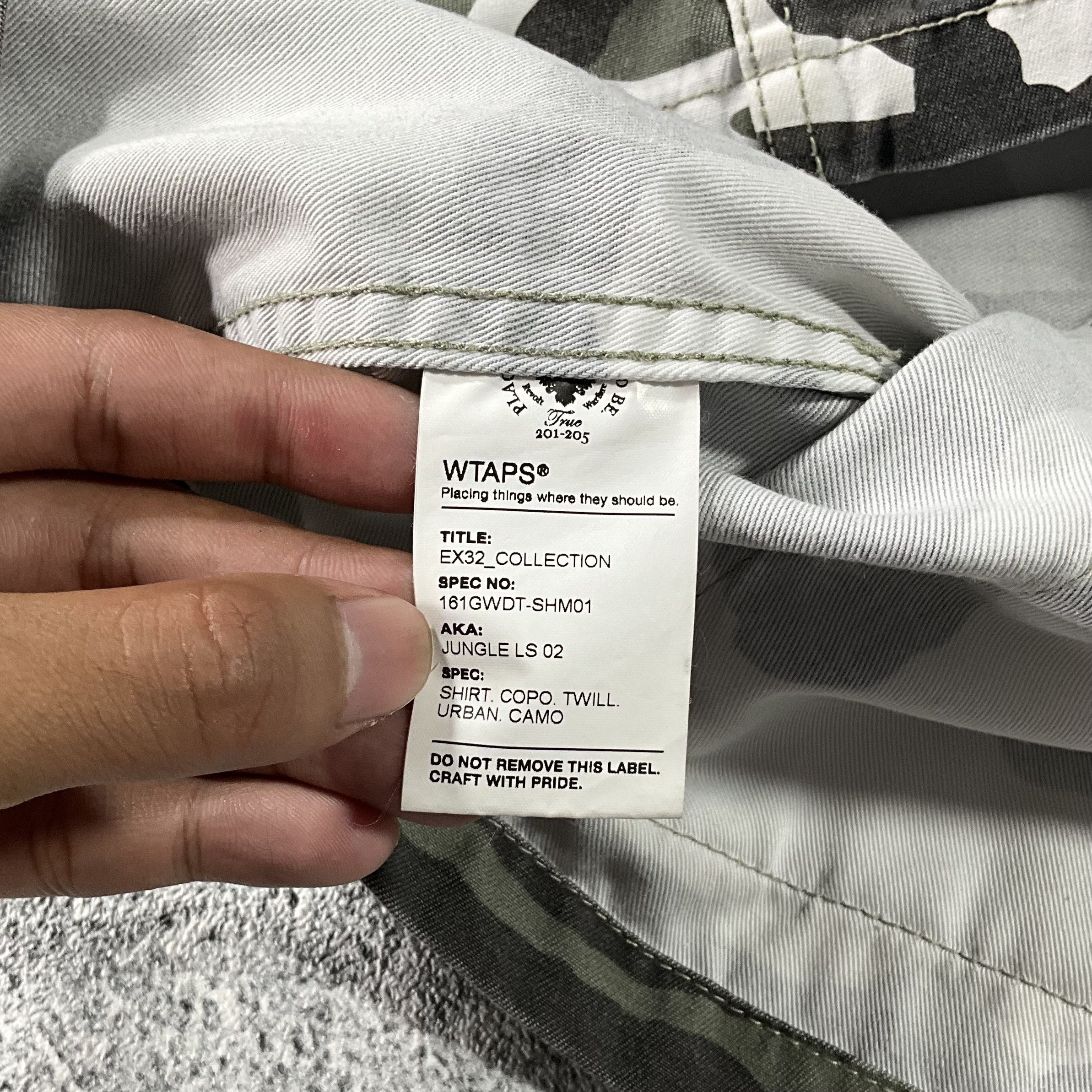 Wtaps Wtaps jungle ls 02 shirt copo twill urban camo Size US XL / EU 56 / 4 - 7 Thumbnail