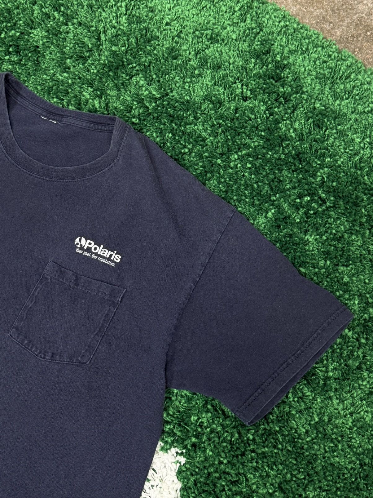 Vintage Vintage 90s Polaris Pool Services Workwear Pocket Tee Large Size US L / EU 52-54 / 3 - 1 Thumbnail
