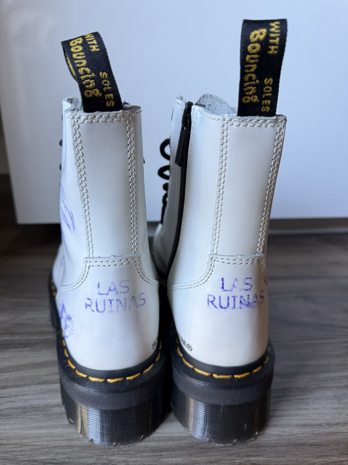 Dr. Martens Dr. Martens Rico Nasty Signed (Tattoo Ink) Jadon Boots, Rare Size US 7 / IT 37 - 9 Thumbnail