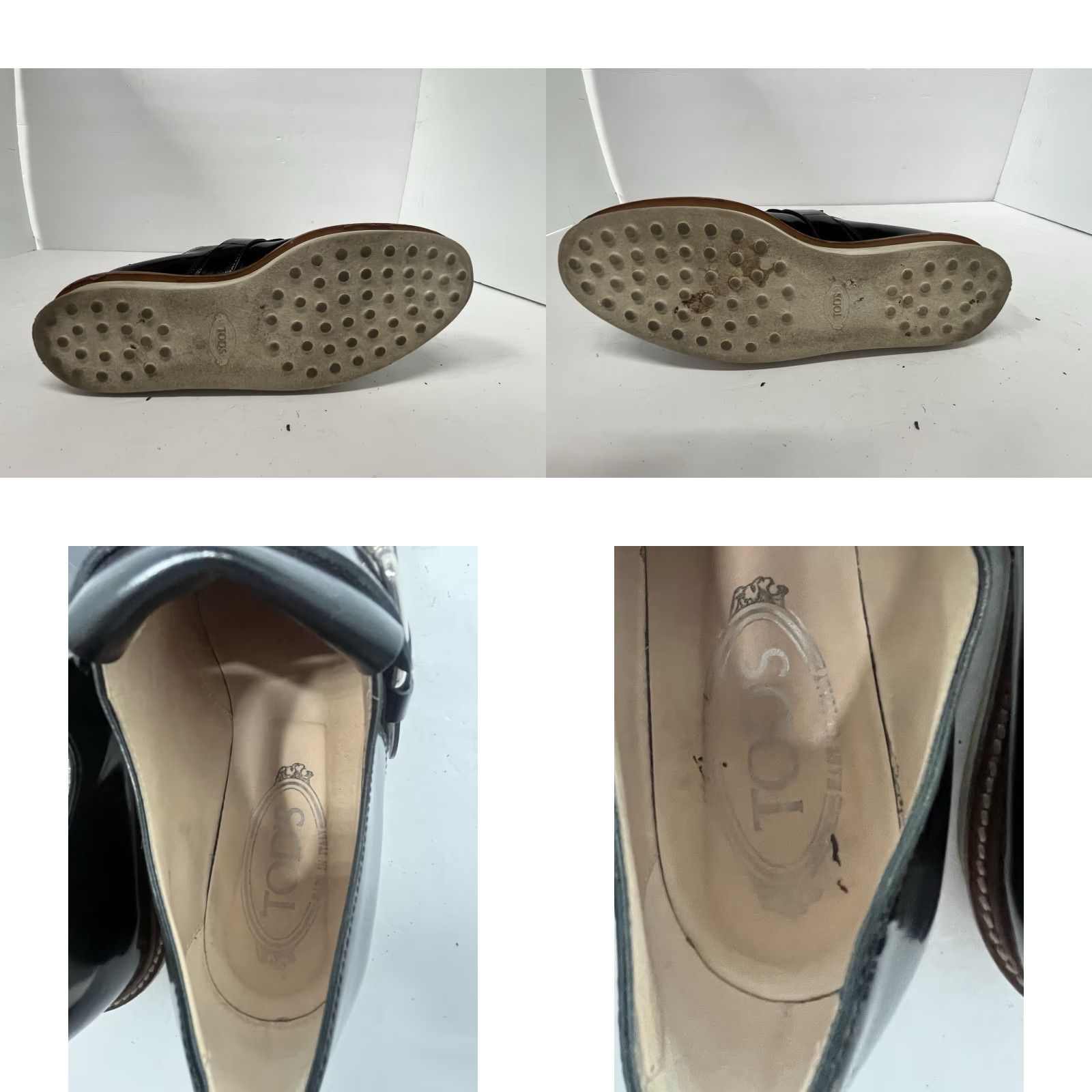 Vintage TOD'S Women’s Loafers Fringe Leather Black Made in Italy US 6 EU 36 Size US 6 / IT 36 - 8 Thumbnail