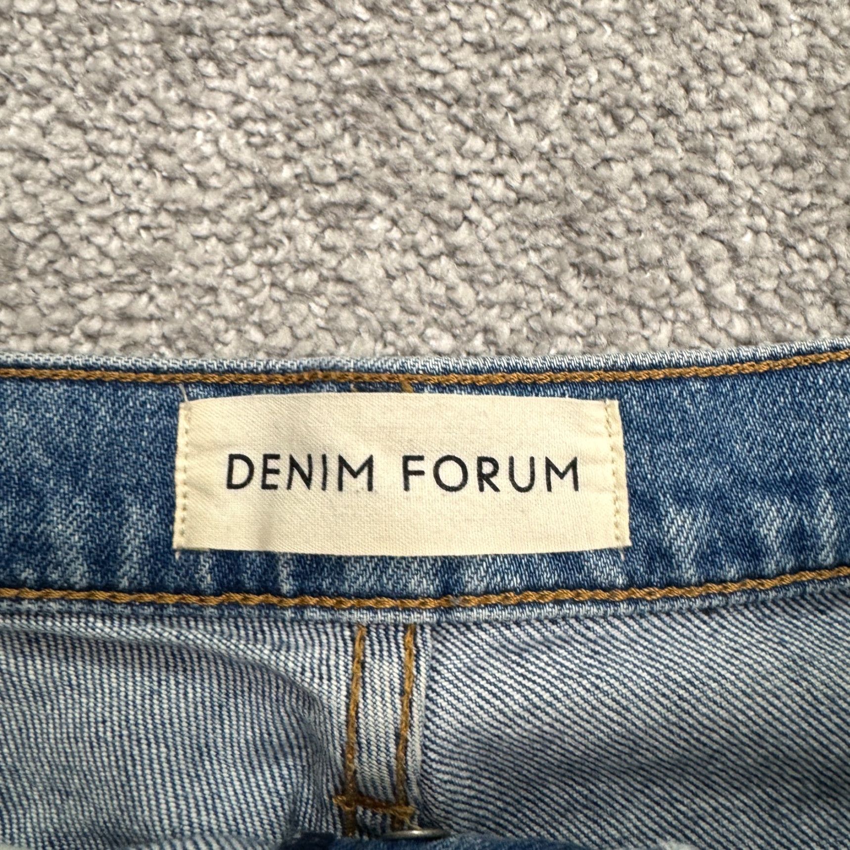 Vintage Denim Forum The Yoko High Rise slim fit Button Fly Jeans Womens 25 Blue Size 42" / US 20 - 7 Thumbnail