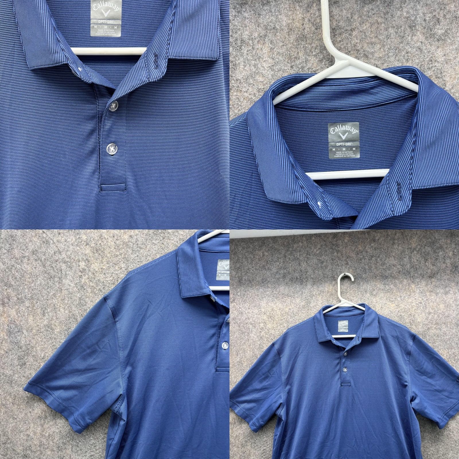 Callaway VINTAGE Callaway Polo Shirt Men Medium Adult Blue Polyester Opti Dri Preppy Golf Golfer Shirt Size US M / EU 48-50 / 2 - 8 Thumbnail