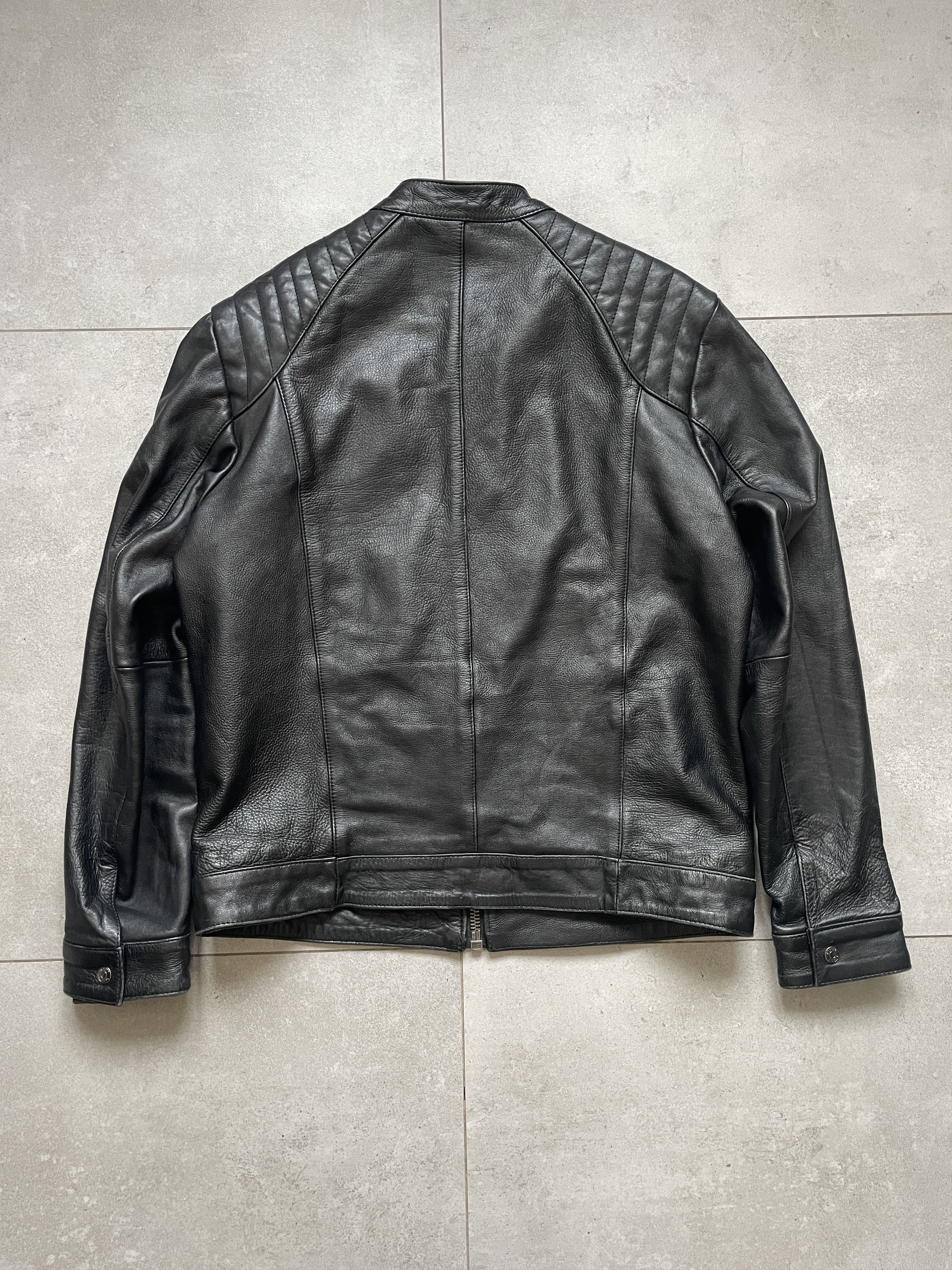Schott SCHOTT BIKER SLIM FIT LEATHER JACKET Size US XL / EU 56 / 4 - 2 Thumbnail