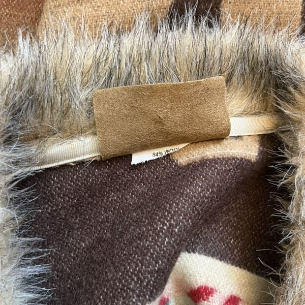 Vintage Vintage Saddle Ridge southwest fur trim wool blanket vest Size XL / US 12-14 / IT 48-50 - 8 Thumbnail
