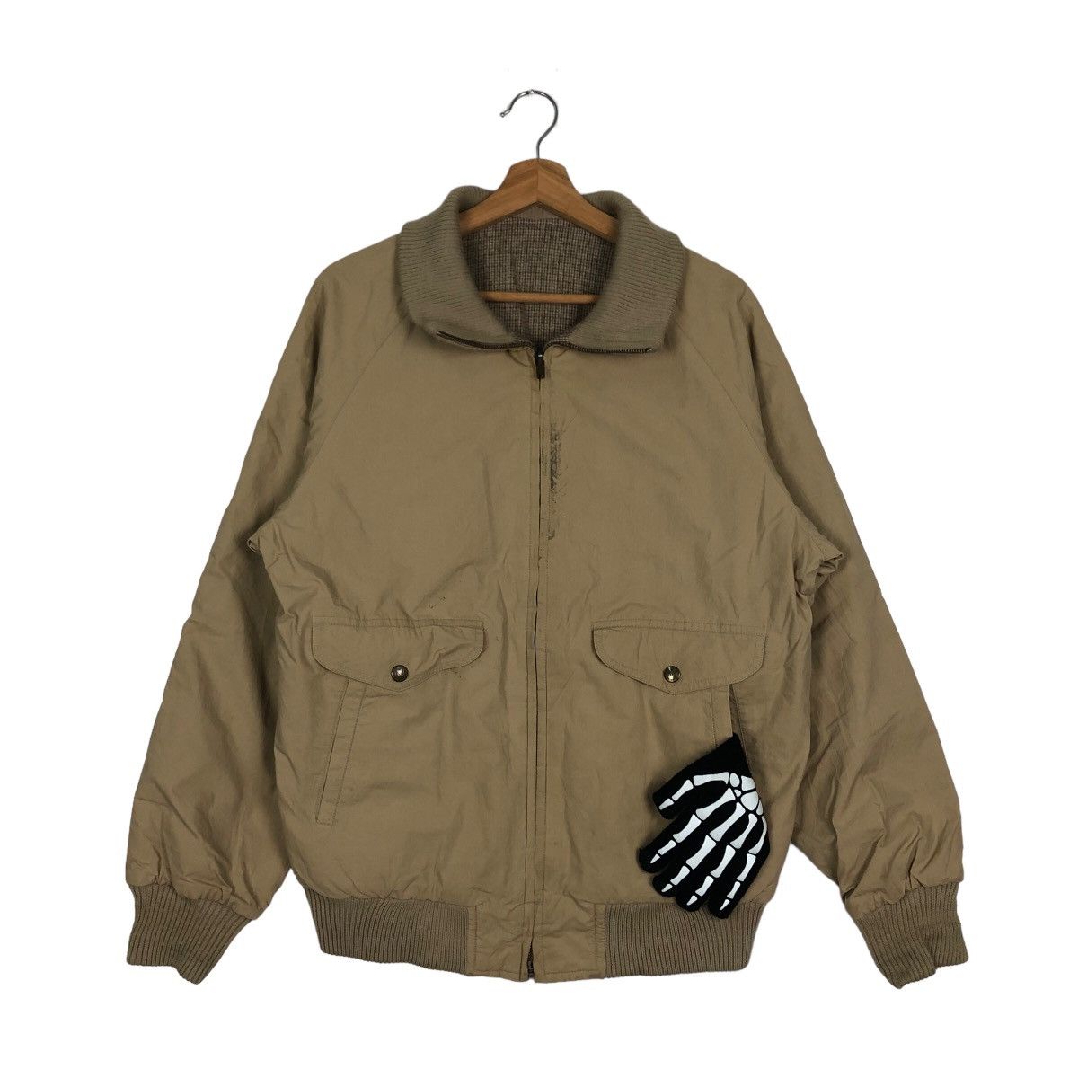 Japanese Brand VINTAGE BOMBER JACKET MALKA RIOT RIOT DESIGN Size US L / EU 52-54 / 3 - 1 Thumbnail