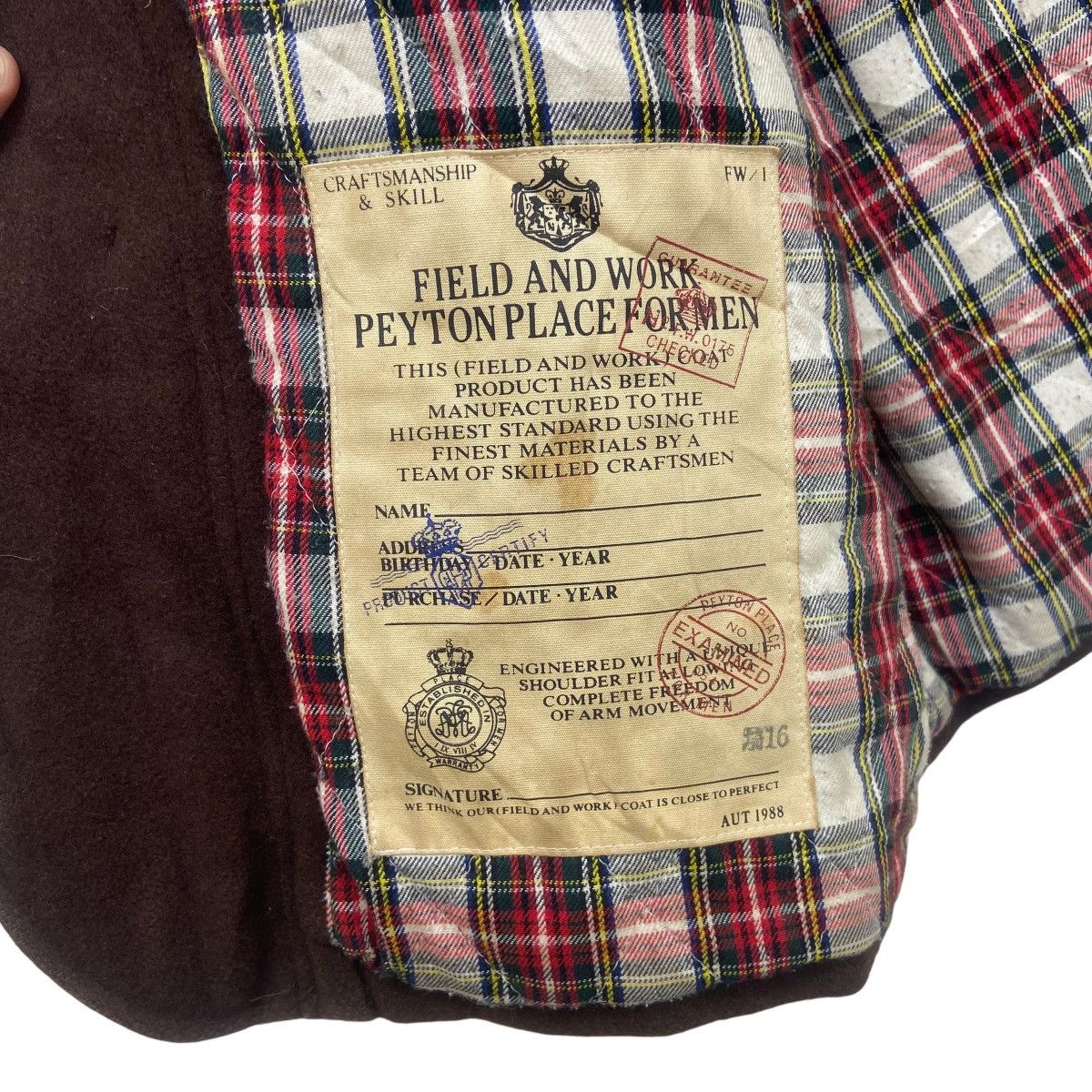 PPFM 🔥Vintage 80s Peyton Place For Men PPFM Wool Coat Size US M / EU 48-50 / 2 - 17 Thumbnail