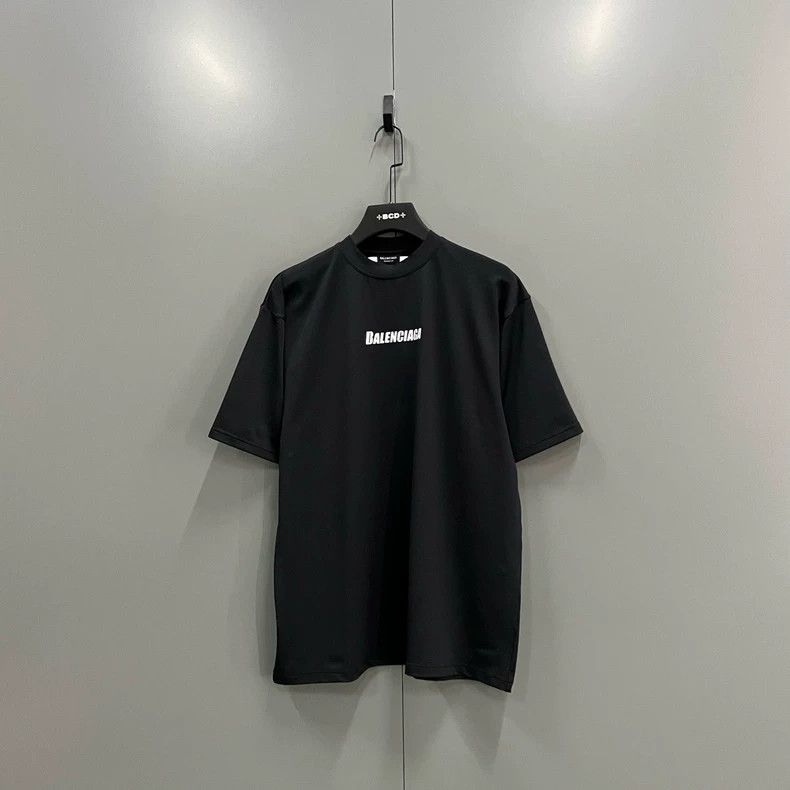 Balenciaga Balenciaga Black mesh logo printed short sleeves Size US XS / EU 42 / 0 - 1 Thumbnail