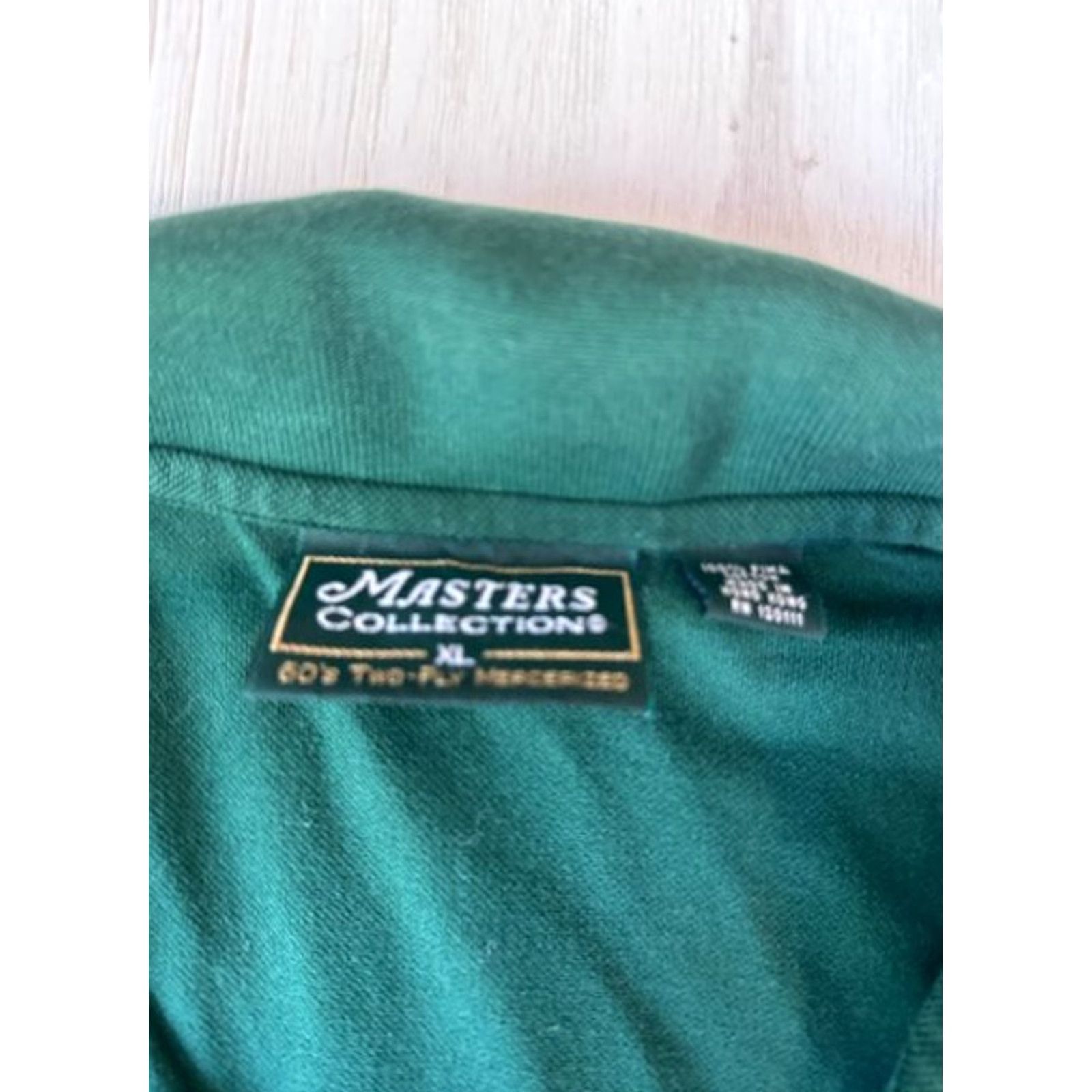 Vintage VINTAGE Masters Collection Green Golf Polo Shirt Mens XL 48 Chest Pima Cotton Size US XL / EU 56 / 4 - 2 Thumbnail