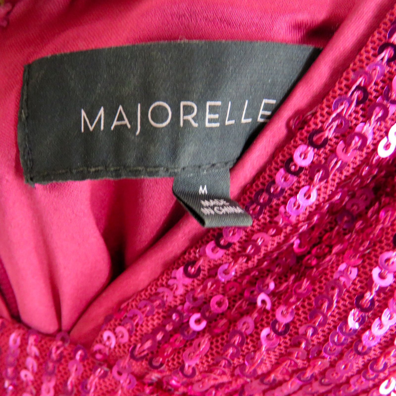 REVOLVE Revolve Majorelle Nyx Pink Sequin V-Neck Mini Dress Medium Size M / US 6-8 / IT 42-44 - 7 Thumbnail