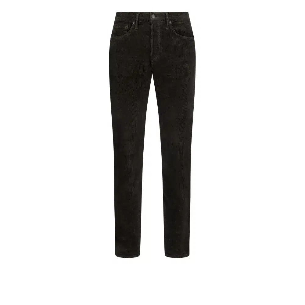 Tom Ford o1loc1c0425 DPR001 Selvedge Standard Fit Denim in Dark Green Size US 32 / EU 48 - 1 Thumbnail