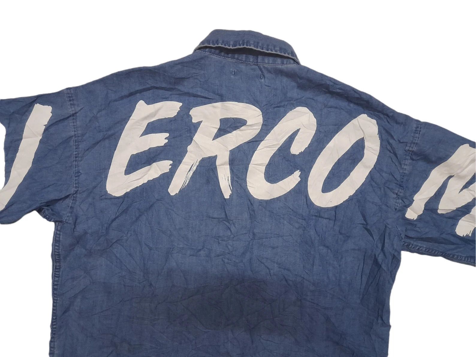 Japanese Brand Bike Star Japan Peom Denim Shirt Punk (E72) Size US L / EU 52-54 / 3 - 2 Thumbnail