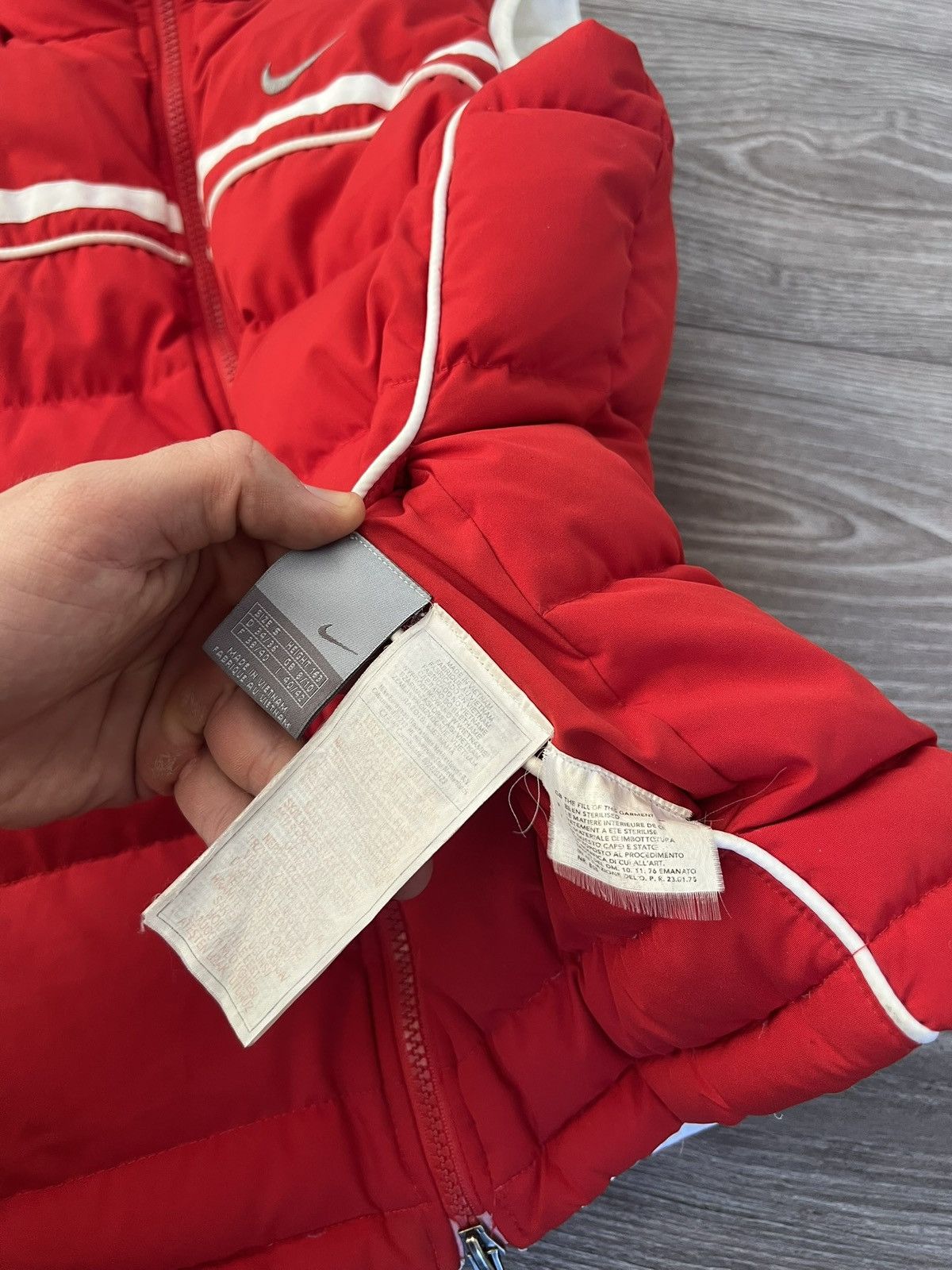 Nike × Vintage ‼️Vintage Knit Swoosh Logo Puffer Reversible Vest‼️ Size S / US 4 / IT 40 - 13 Thumbnail