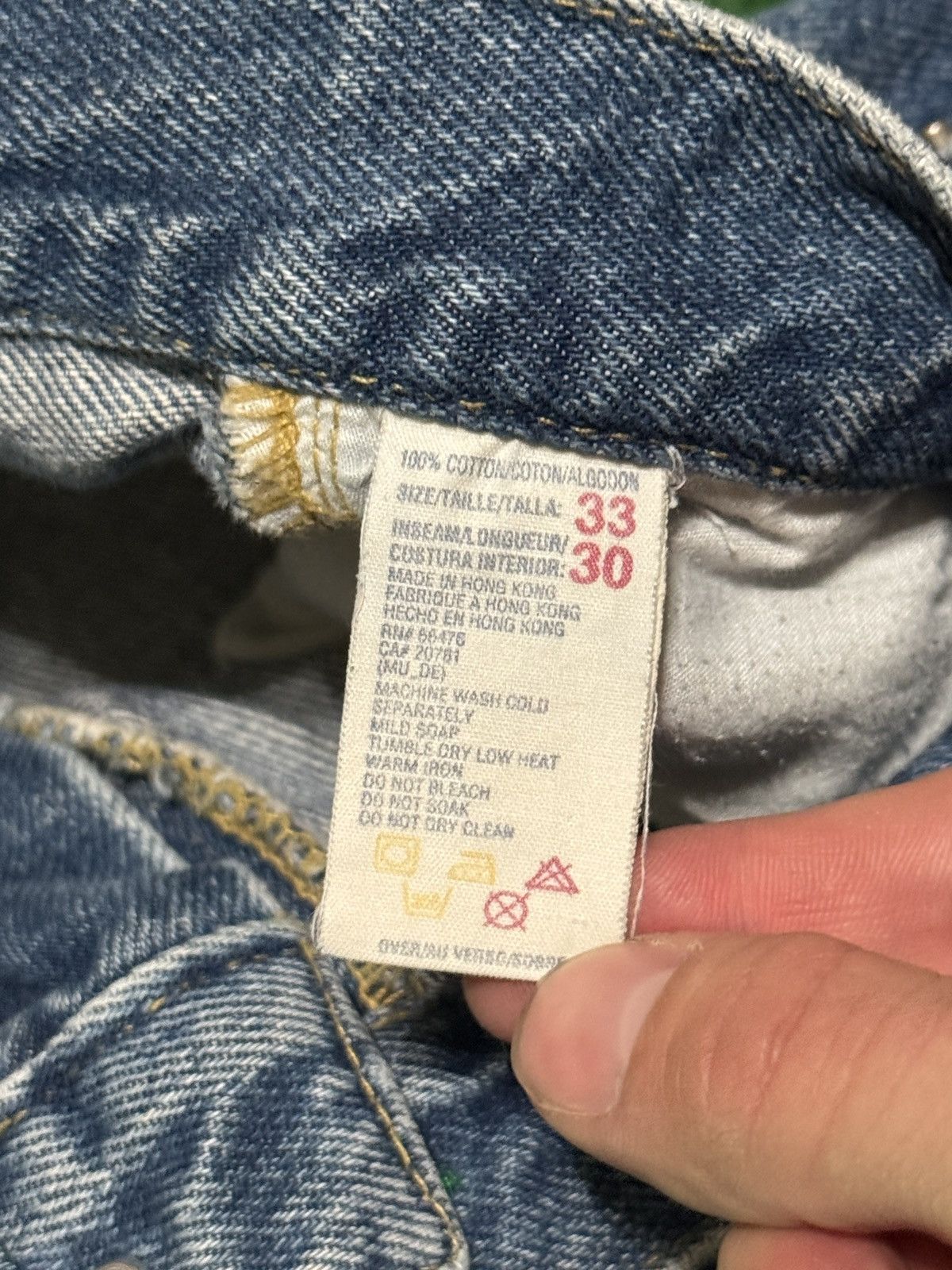 Tommy Hilfiger Vintage 90s Tommy Hilfiger High Waisted 33x30 Baggy Jeans Size US 33 - 6 Thumbnail