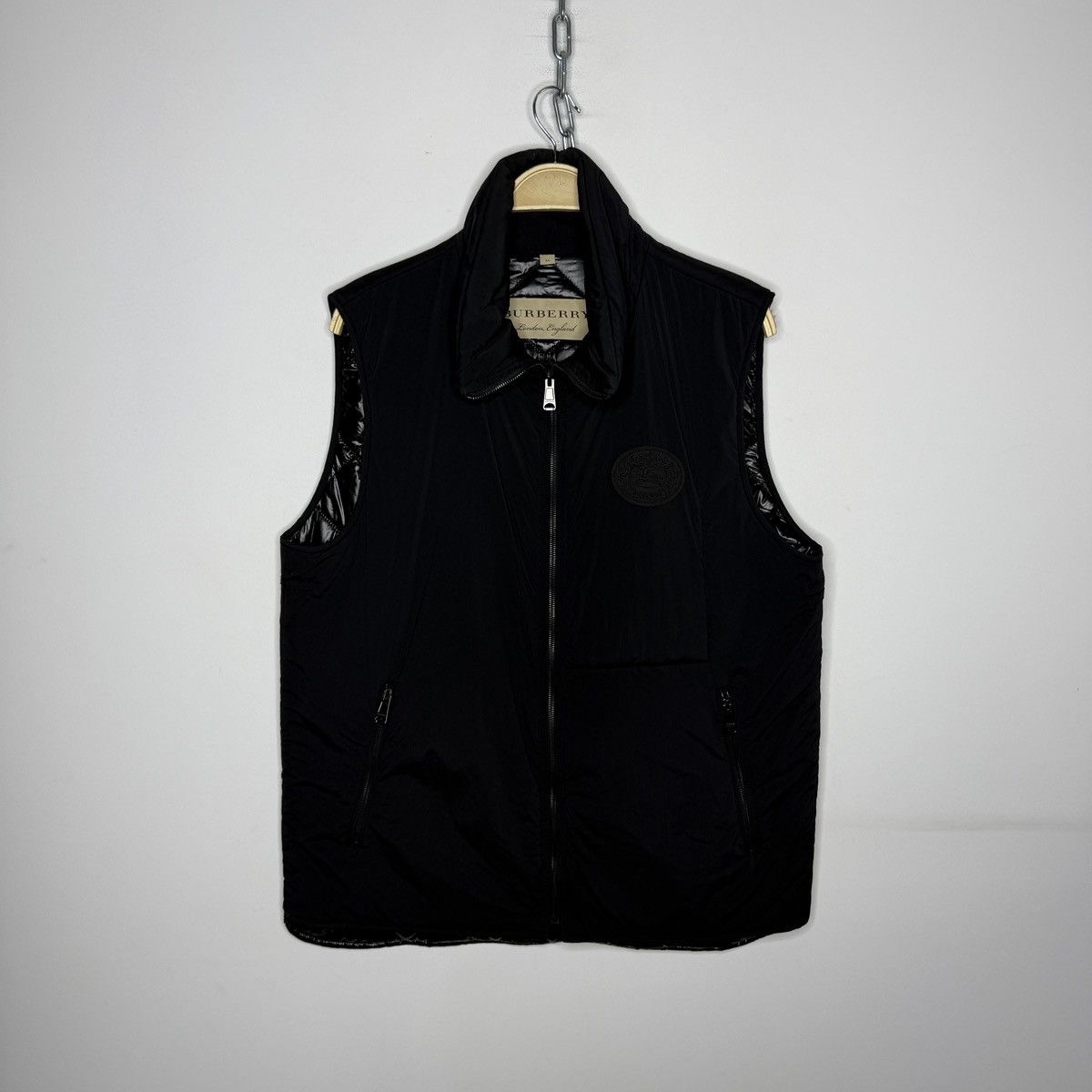 Burberry Mens Burberry Brit Black Vest rare Black Logo Size US L / EU 52-54 / 3 - 1 Thumbnail