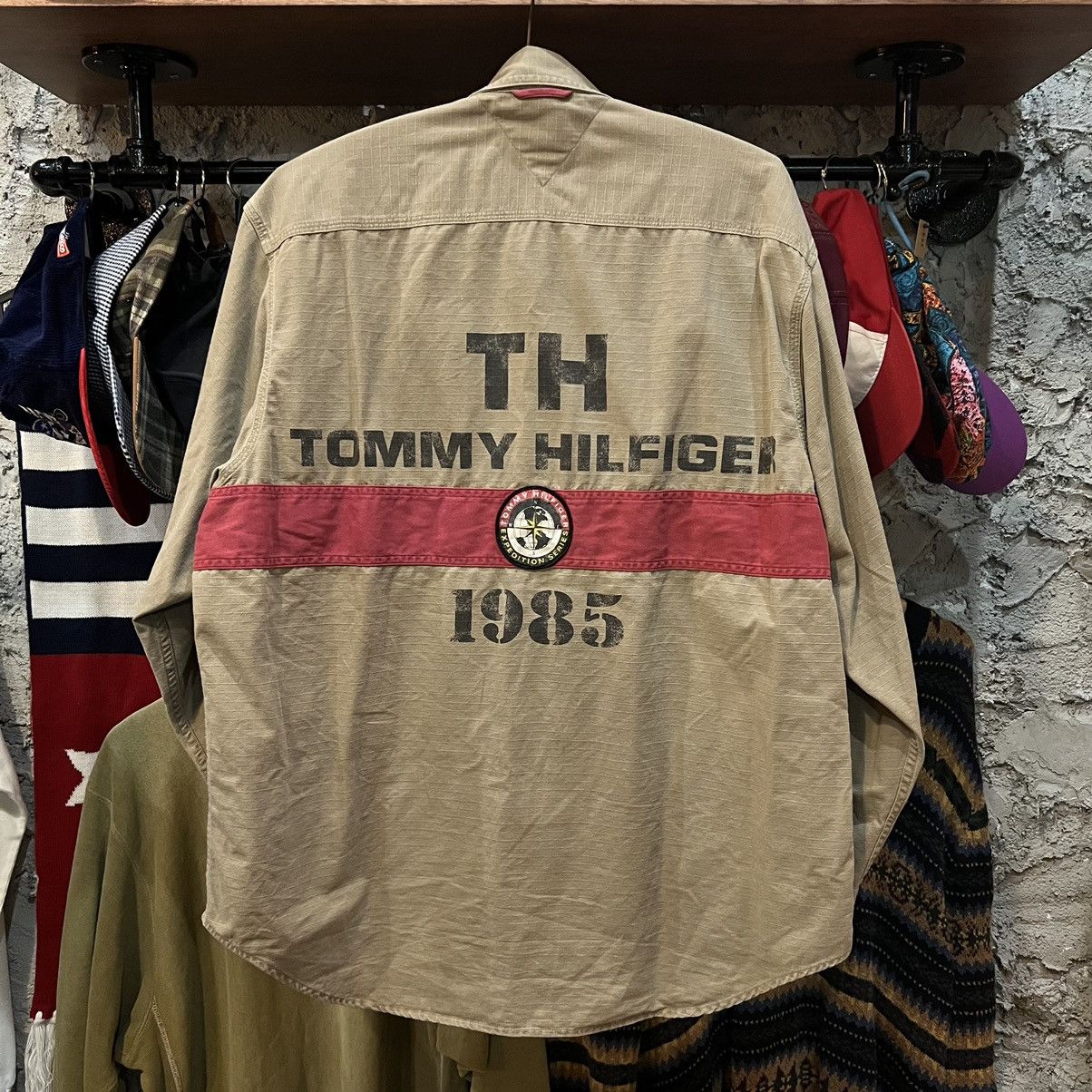 Tommy Hilfiger × Vintage 90’s Tommy Hilfiger Expedition Series Hunting shirt Size US M / EU 48-50 / 2 - 2 Thumbnail