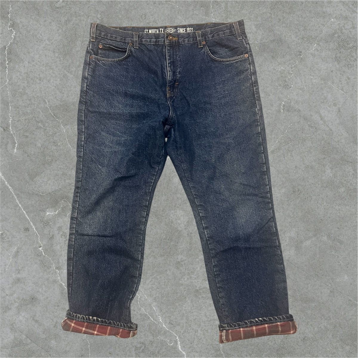 Vintage Vintage Flannel lined dickies denim Size US 36 / EU 52 - 1 Thumbnail