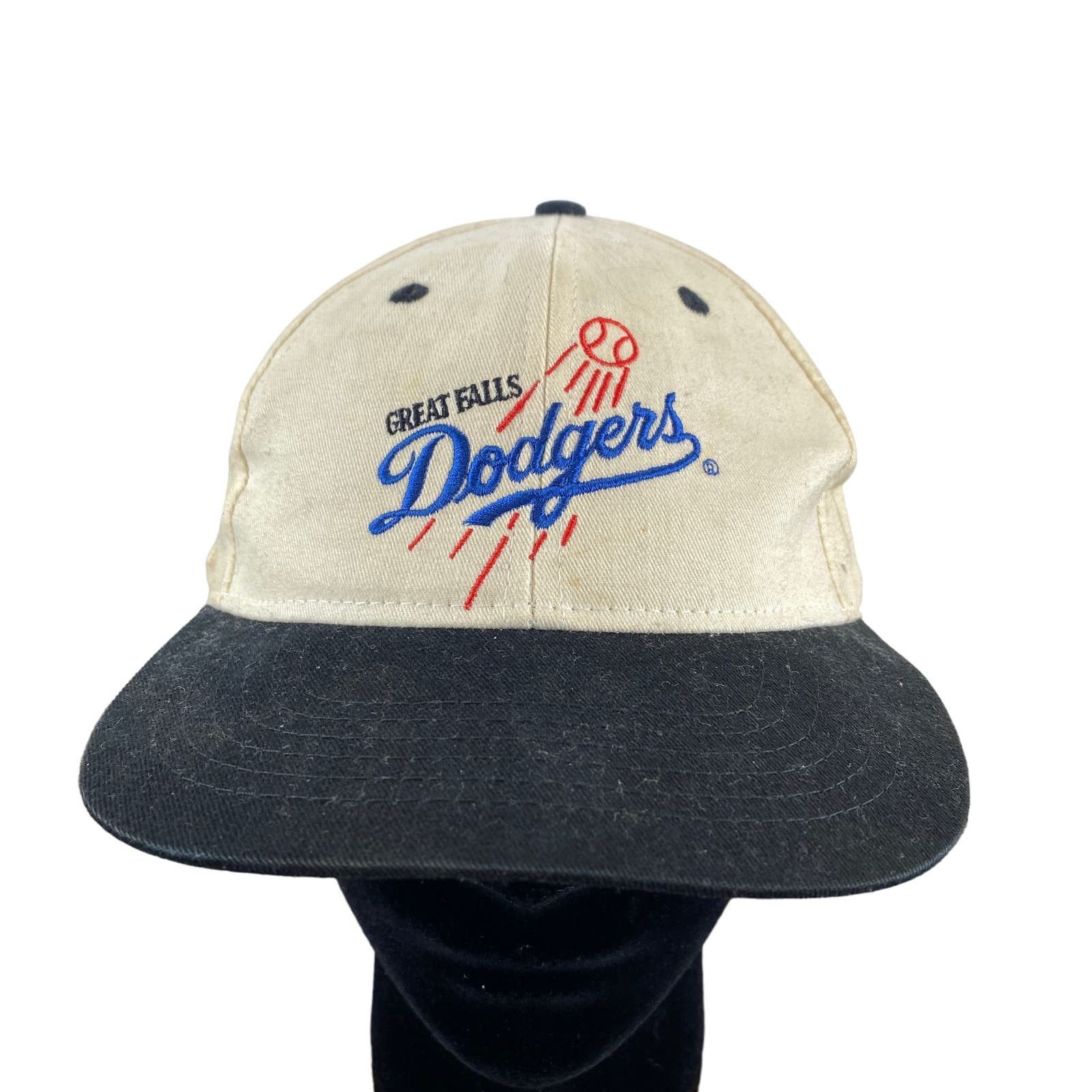 image of Vintage Great Falls Dodgers Pioneer League Baseball Cap Hat in White, Men's