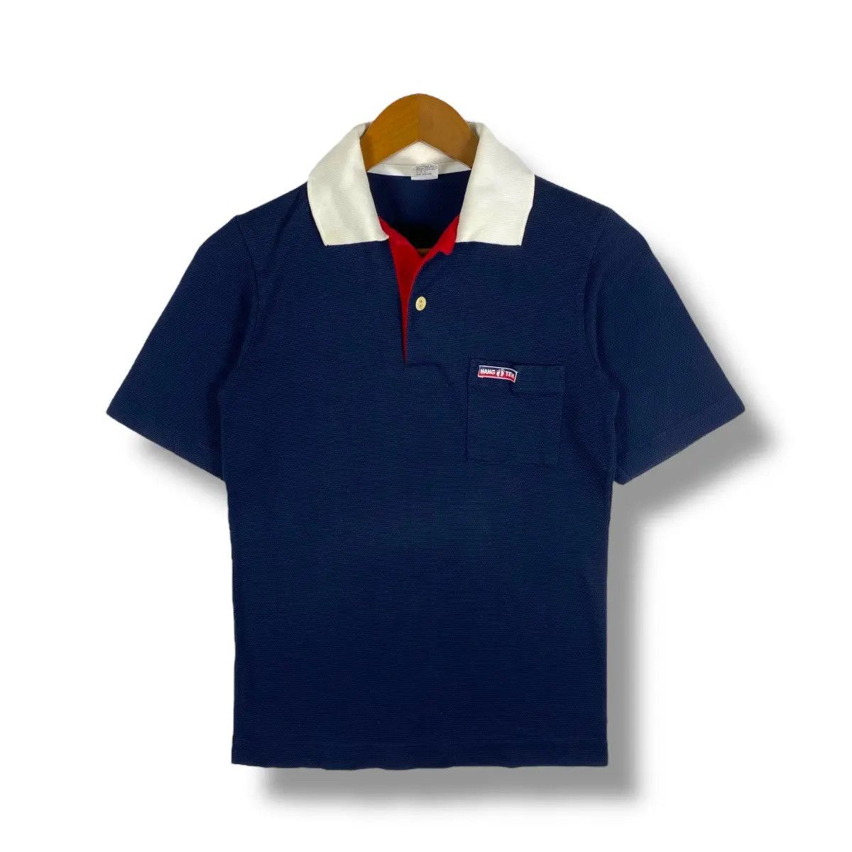 Hang Ten Vintage 80's HANG TEN Pocket Polo Shirt Medium Size Size US M / EU 48-50 / 2 - 1 Thumbnail