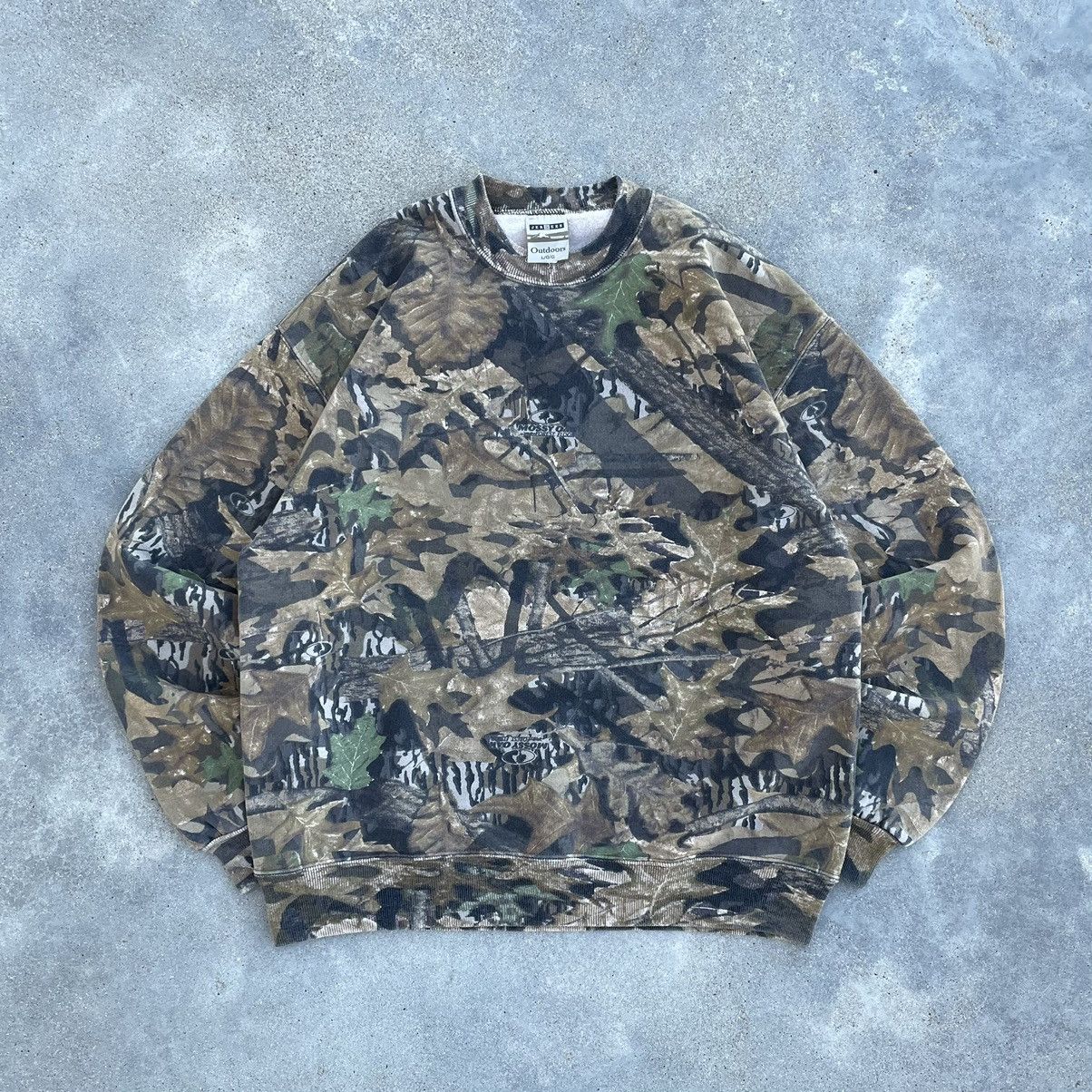 Japanese Brand × Vintage Crazy vintage 90s Realtree camo grunge crewneck sweatshirt Size US L / EU 52-54 / 3 - 1 Thumbnail