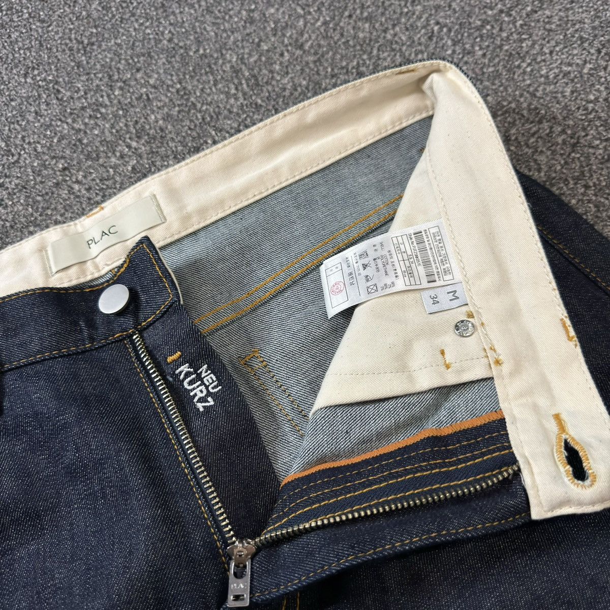 14th Addiction 🔥🇯🇵 Japanese Raw Denim Plac Relaxed Slim Crop Archive Y2K Size US 34 / EU 50 - 13 Thumbnail