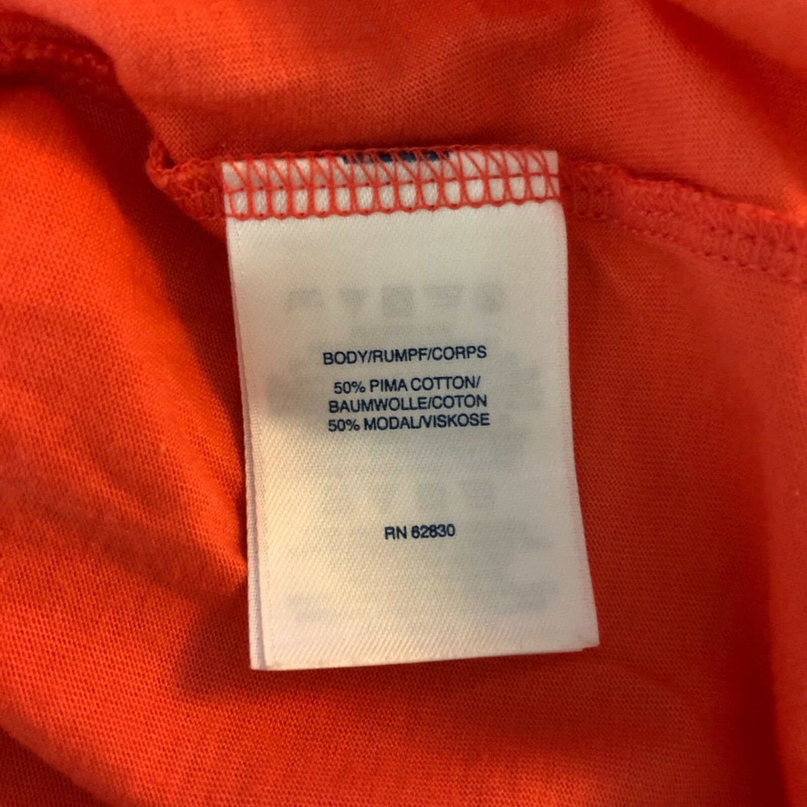 Lands' End Lands End Womens Popover Blouse Cap Sleeve V Neck Orange Cot Size S / US 4 / IT 40 - 5 Thumbnail