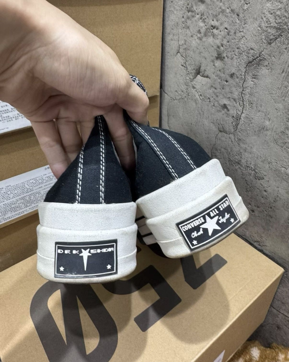 Rick Owens Rick Owens DRKSHDW Converse High Top Platform Sneakers K37 Size US 8 / EU 41 - 3 Thumbnail
