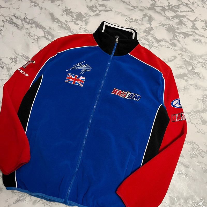 Vintage Vintage Racing Sherpa Fleece Retro Y2K Baggy Spellout Size US S / EU 44-46 / 1 - 3 Thumbnail