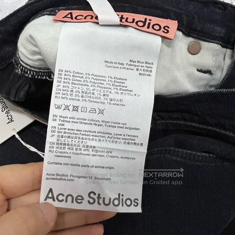 Acne Studios Acne Studios Black Skinny Jeans Size US 32 / EU 48 - 5 Thumbnail