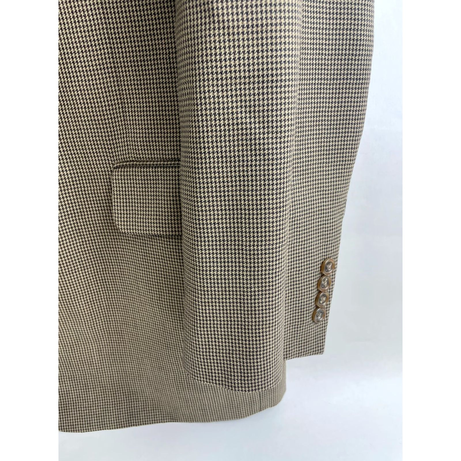 Jos. A. Bank Jos. A. Bank Blazer Jacket, Men's Large, Brown Tan, 100% Wool, Gordon Pea Coat, Suit Coat, Wool, Regular, Business Casual Formal, Jacket, Men Size 42R - 5 Thumbnail