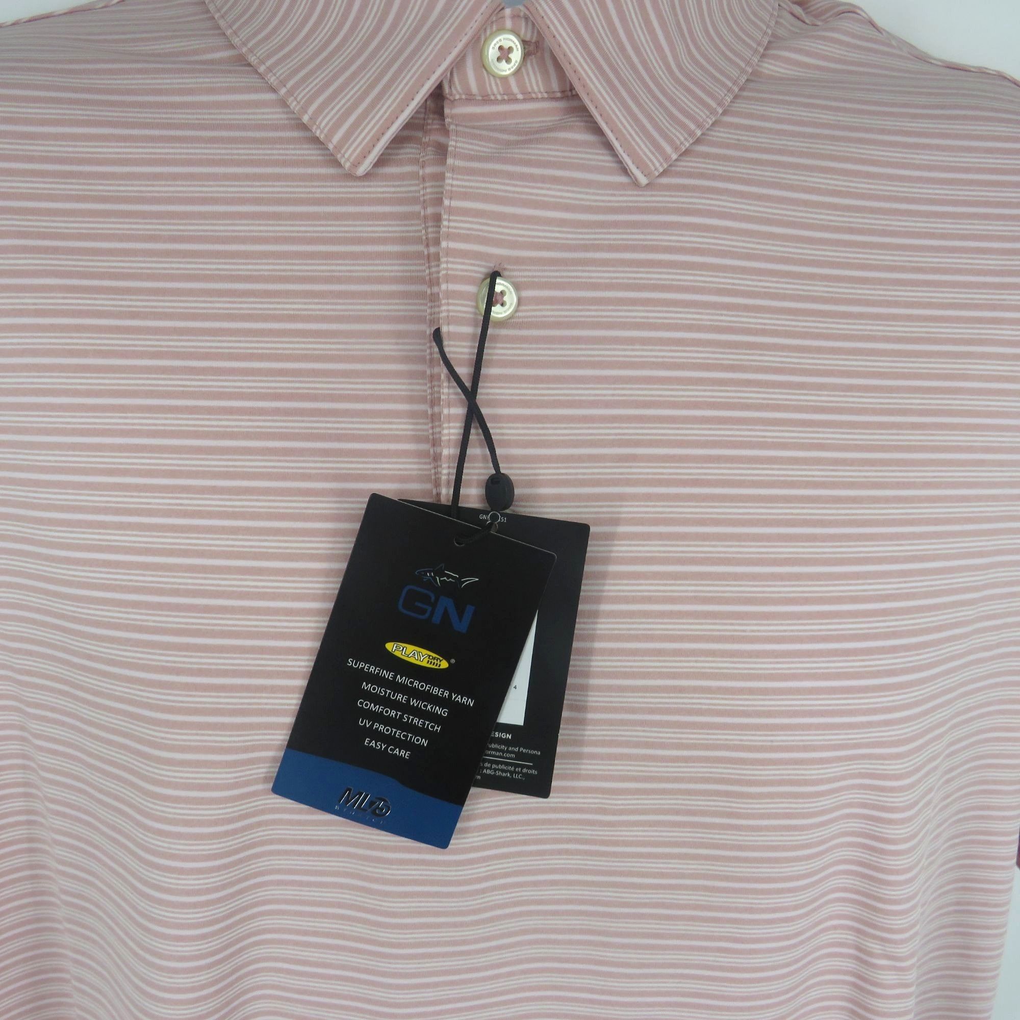 Greg Norman Greg Norman Men's ML75 Stretch Short Sleeve Polo Small NWT Size US S / EU 44-46 / 1 - 3 Thumbnail