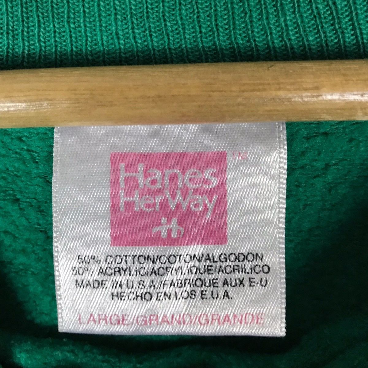 Hanes Vintage Hanes Her Way Pullover Jumper Sweatshirt Size L / US 10 / IT 46 - 6 Thumbnail