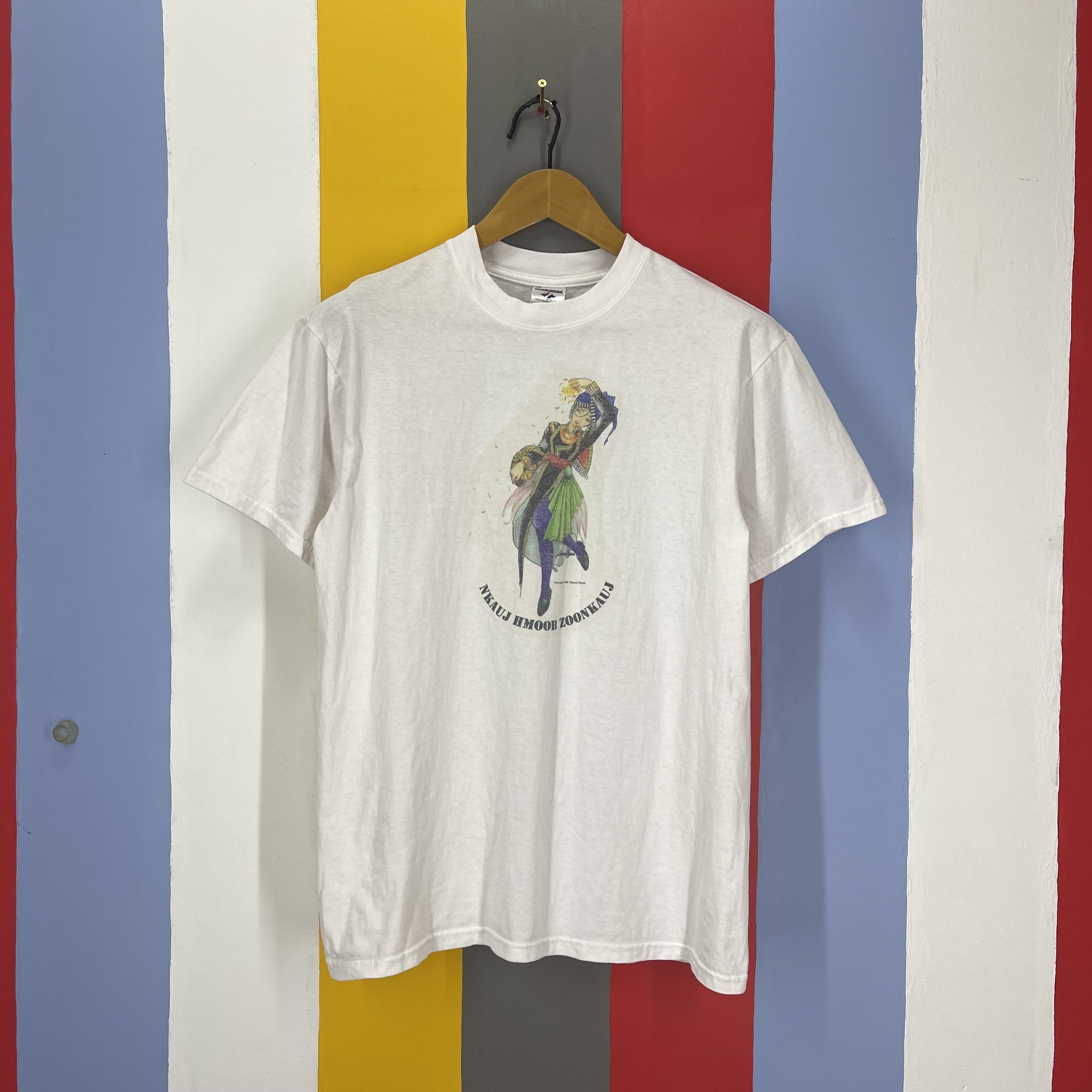 Jerzees 1999 Vintage NKAUJ HMOOB ZOO NKAUJ T Shirt #2021/14 Size US M / EU 48-50 / 2 - 1 Thumbnail