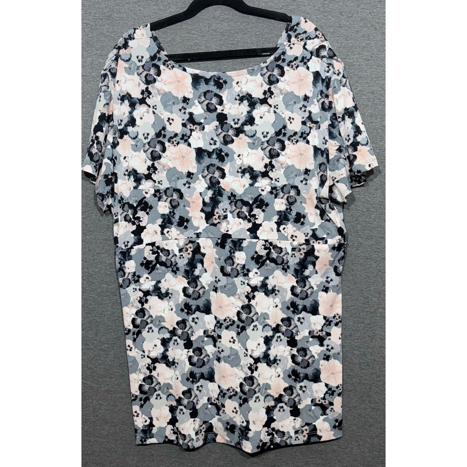 Other Daisy Fuentes | Women's Pink Gray Floral Blouse | XL Size XL / US 12-14 / IT 48-50 - 2 Thumbnail